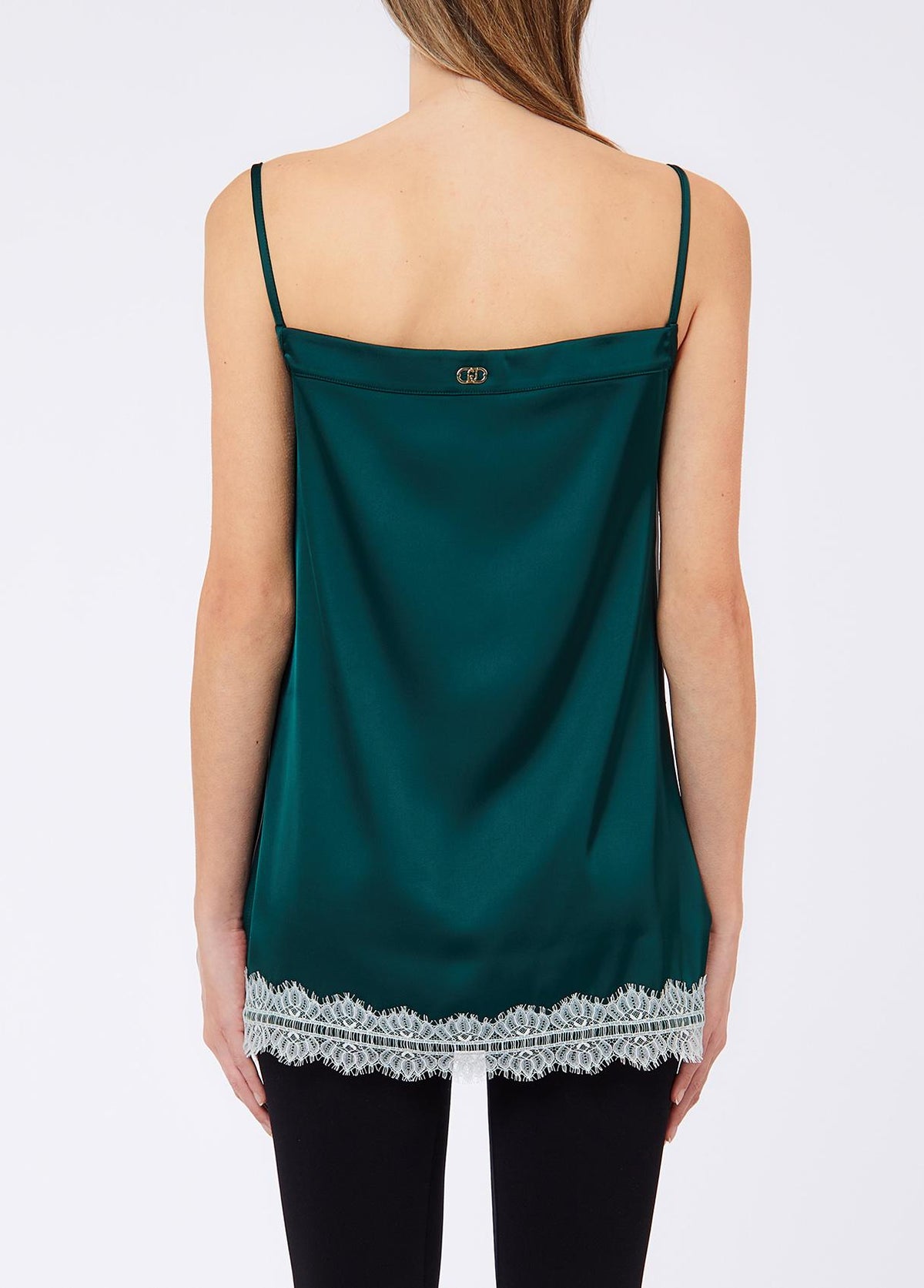 Liu Jo T-Shirt Donna a Maniche Lunghe con Logo