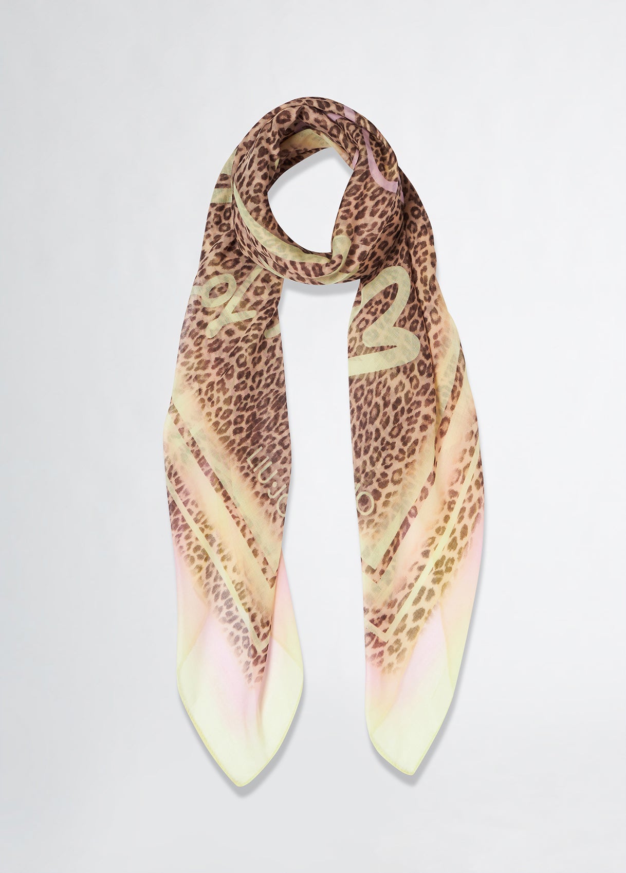 Foulard Donna Liu Jo con Stampa Grafica e Dettagli Fashion Giallo TU | Giò Fashion
