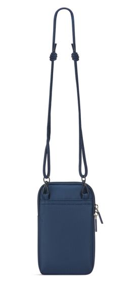 Roncato tracolla compatta porta smartphone con corda regolabile e tasche zip BLU TU | Giò Fashion