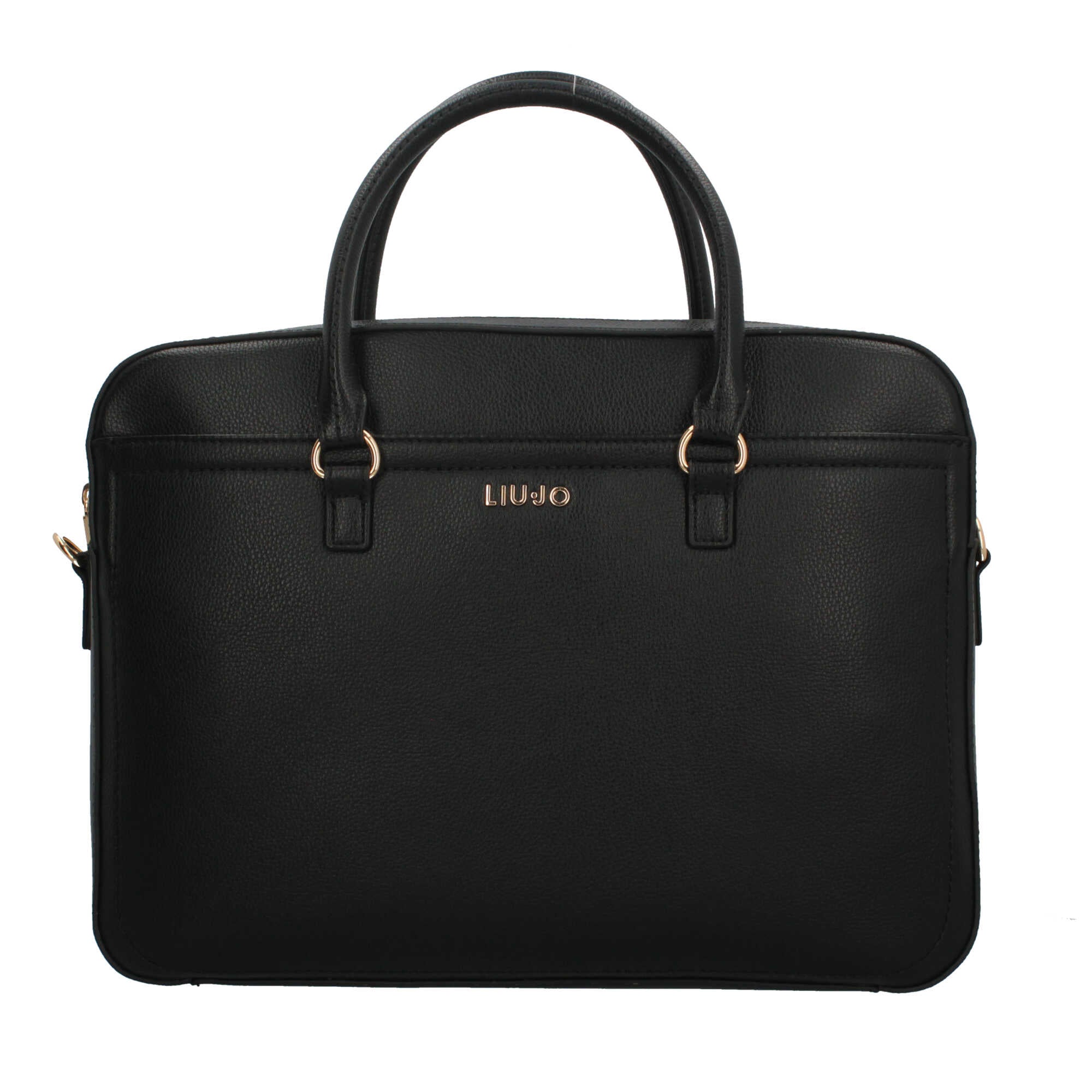 Borsa Business Liu Jo con Tracolla e Motivo Monogram Nero TU | Giò Fashion