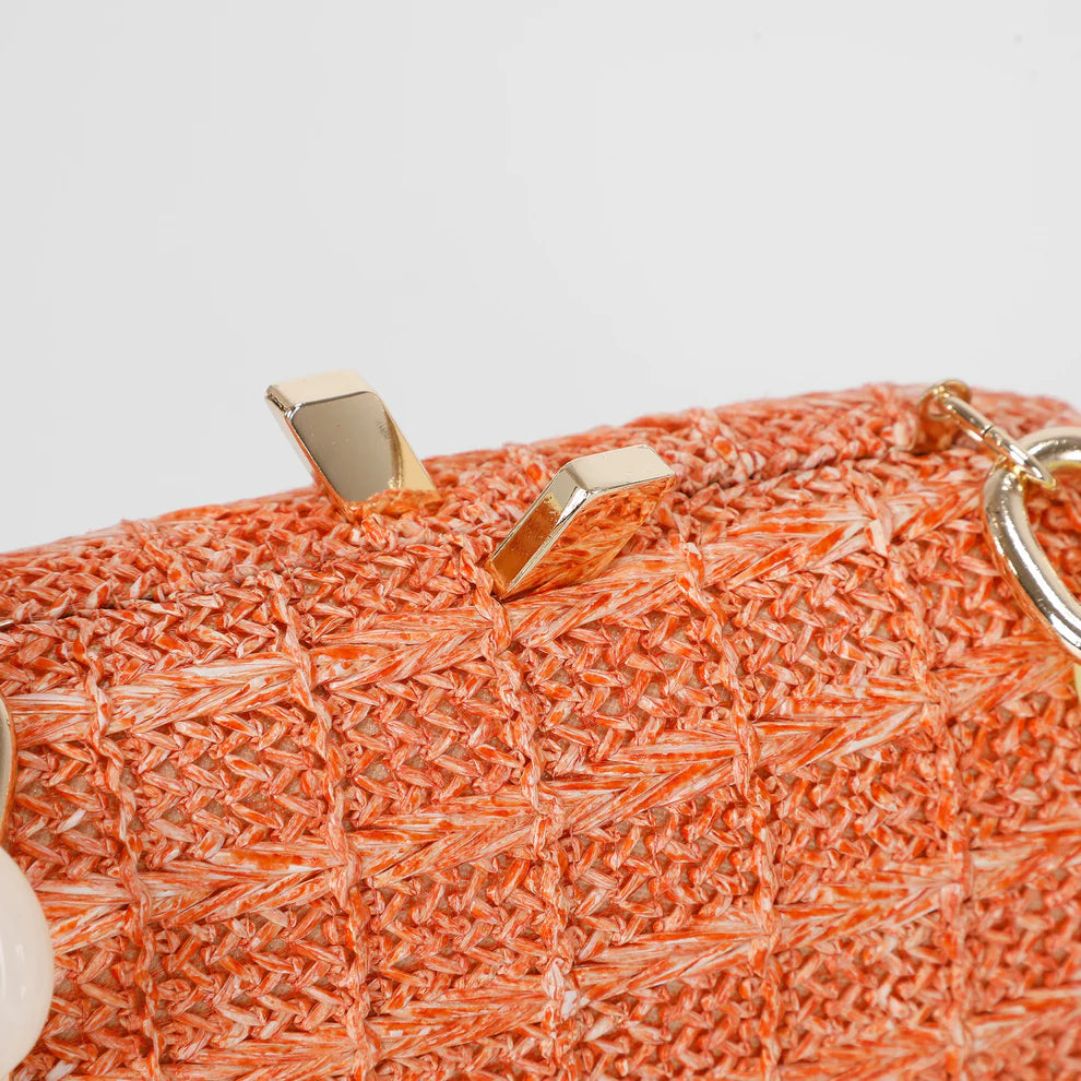 Borsa tracolla rigida donna Mimi Mua con catena colorata