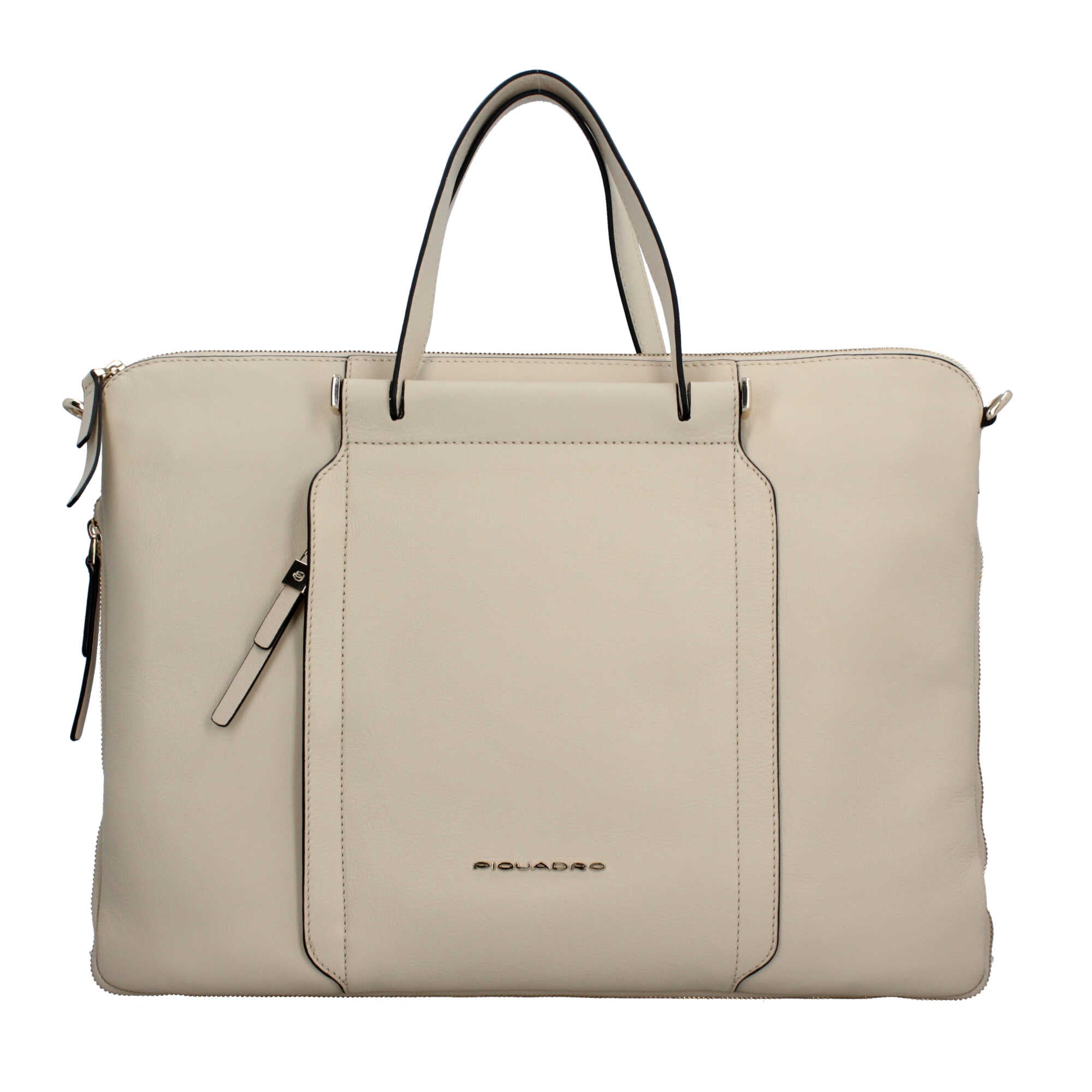 Cartella porta PC in pelle Piquadro con tracolla sganciabile