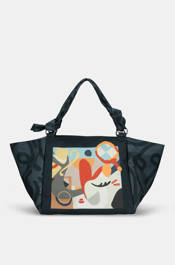 Borsa Shopping Anekke Donna Ampia con Doppi Manici Stile Moderno Blu TU | Giò Fashion