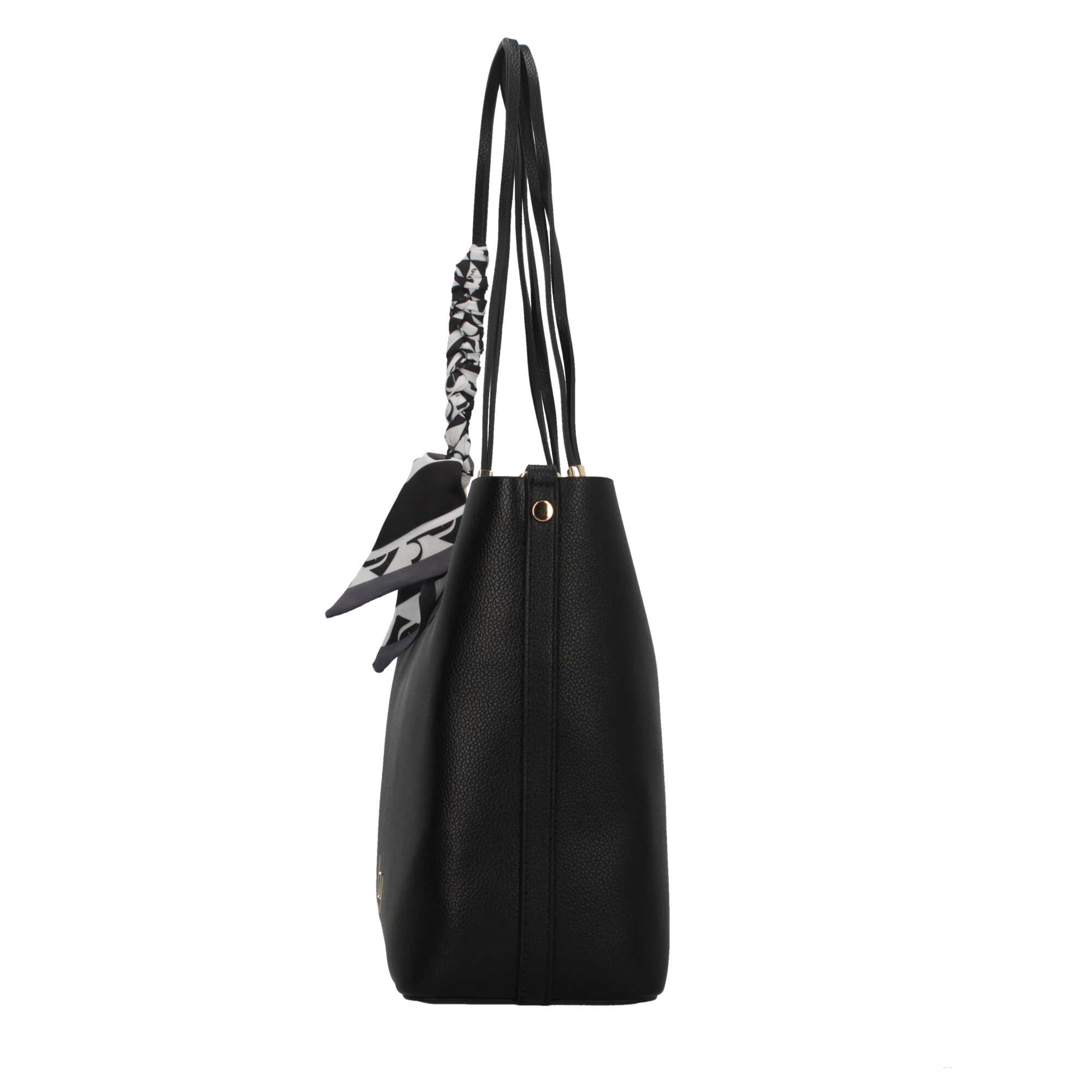 Borsa shopping con foulard removibile e chiusura zip BY BYBLOS