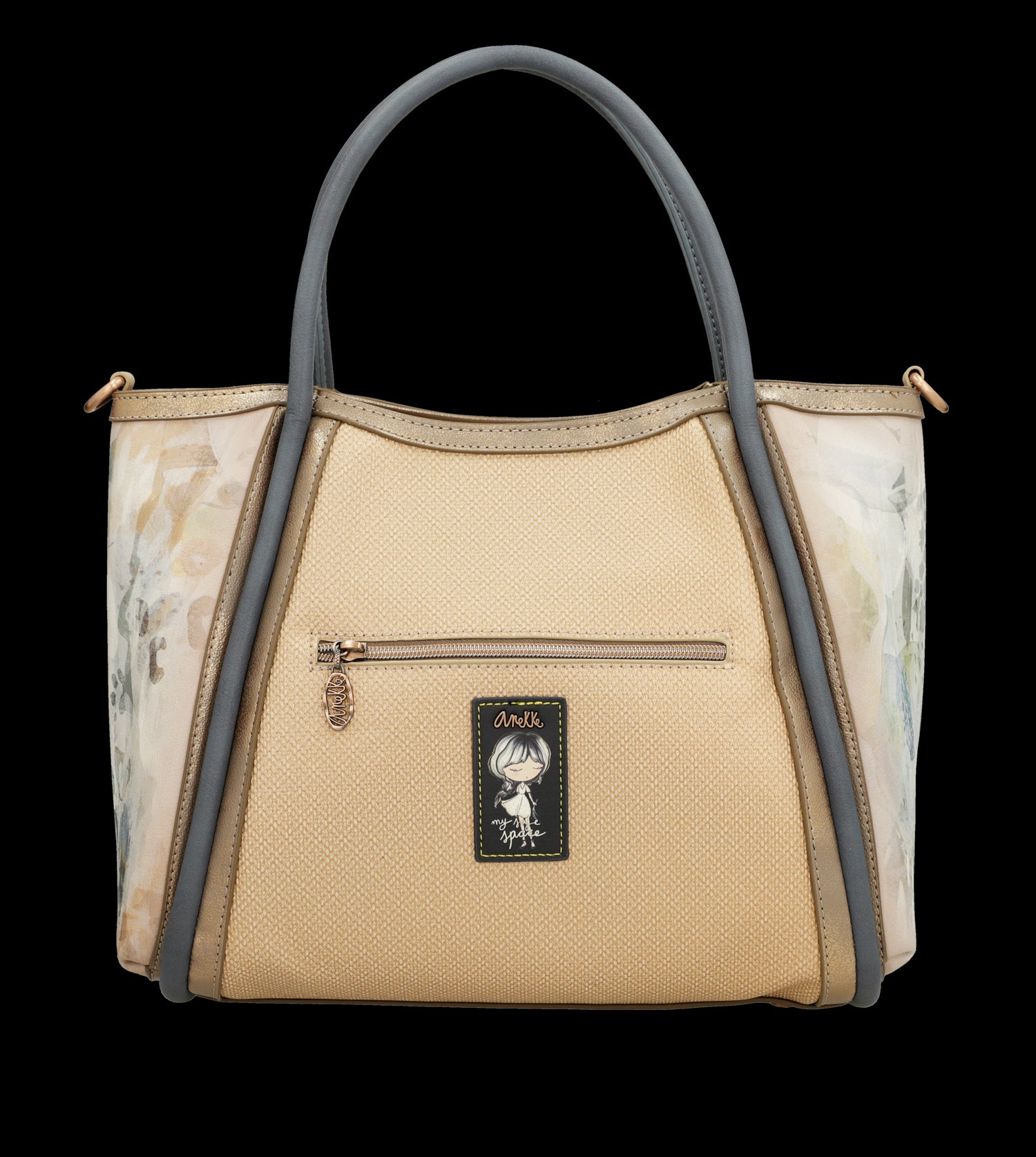 Borsa Anekke elegante e spaziosa con doppio manico e tracolla