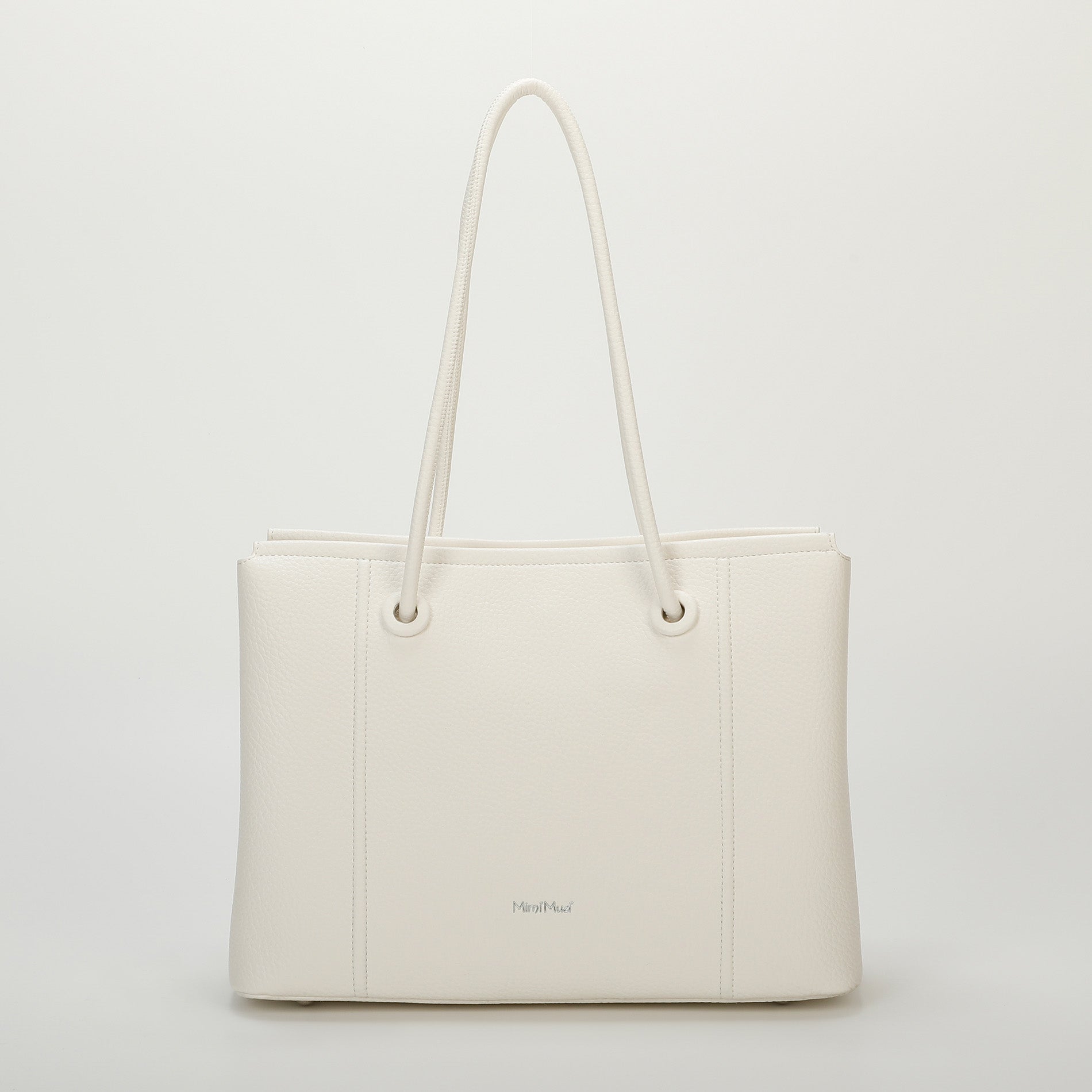 Mimi Mua borsa a spalla in eco pelle con chiusura zip Bianco TU | Giò Fashion