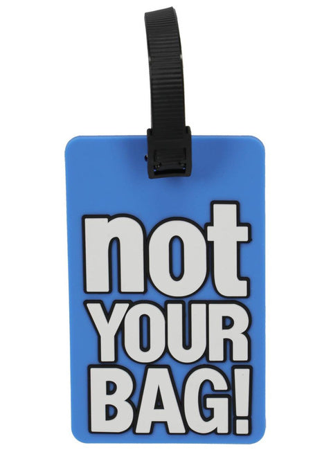 Etichetta valigia Travelite con scritta Hands Off