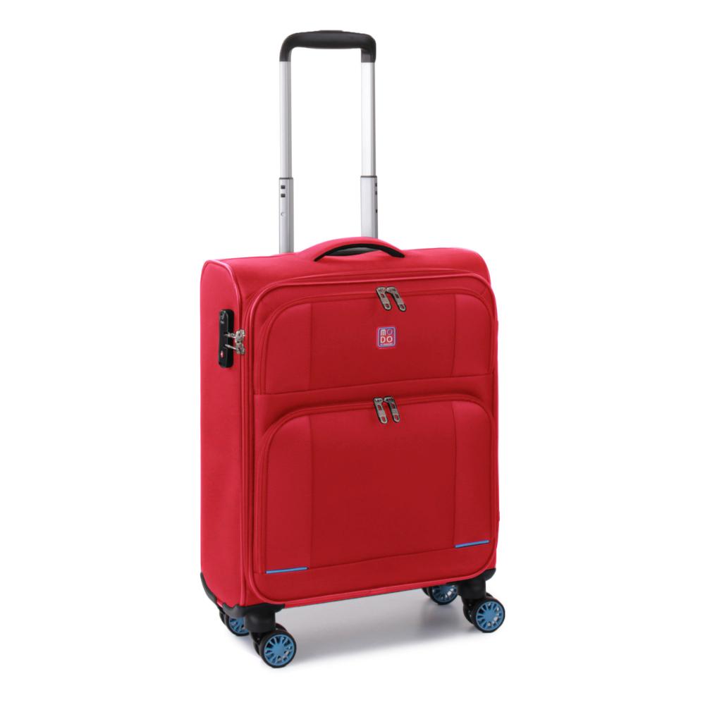 Trolley cabina Modo by Roncato con 4 ruote e tasche frontali Rosso TU | Giò Fashion