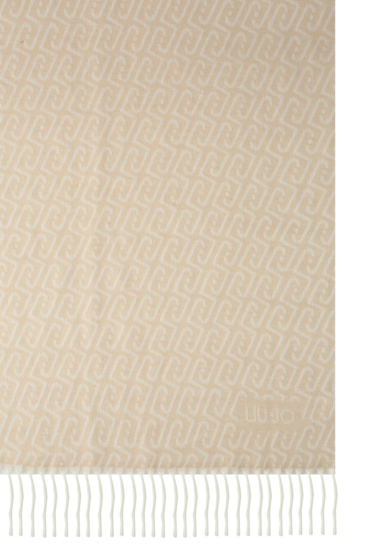 Liu Jo Stola Donna con Logo Monogram Jacquard e Frange