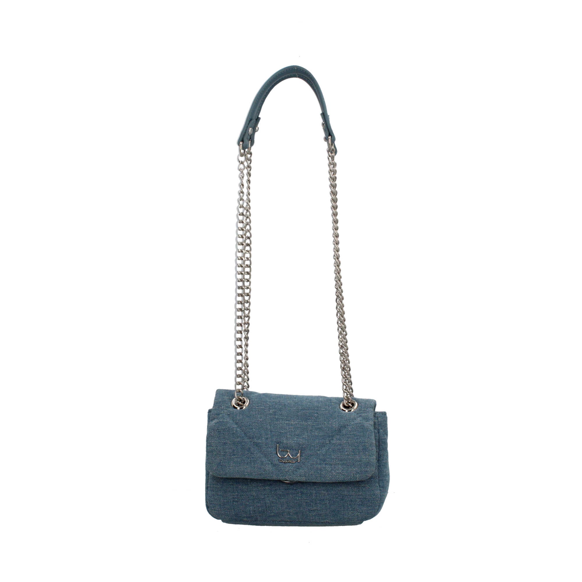 BORSA A SPALLA IN JEANS Blu TU | Giò Fashion