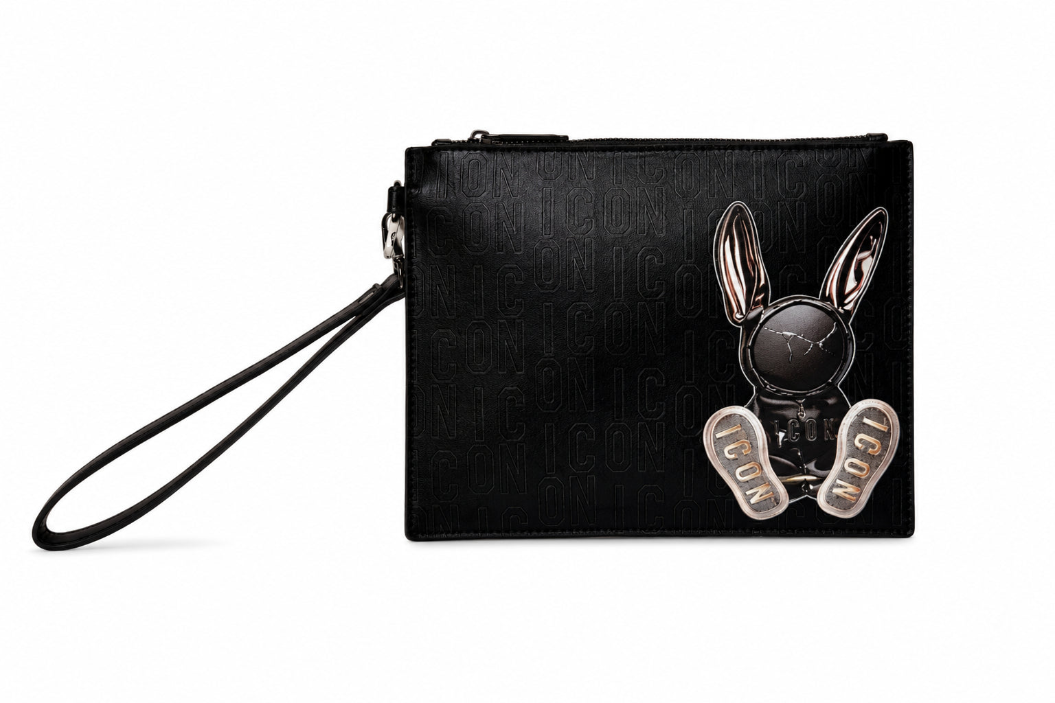 Pochette Icon Uomo con Laccetto da Polso e Zip