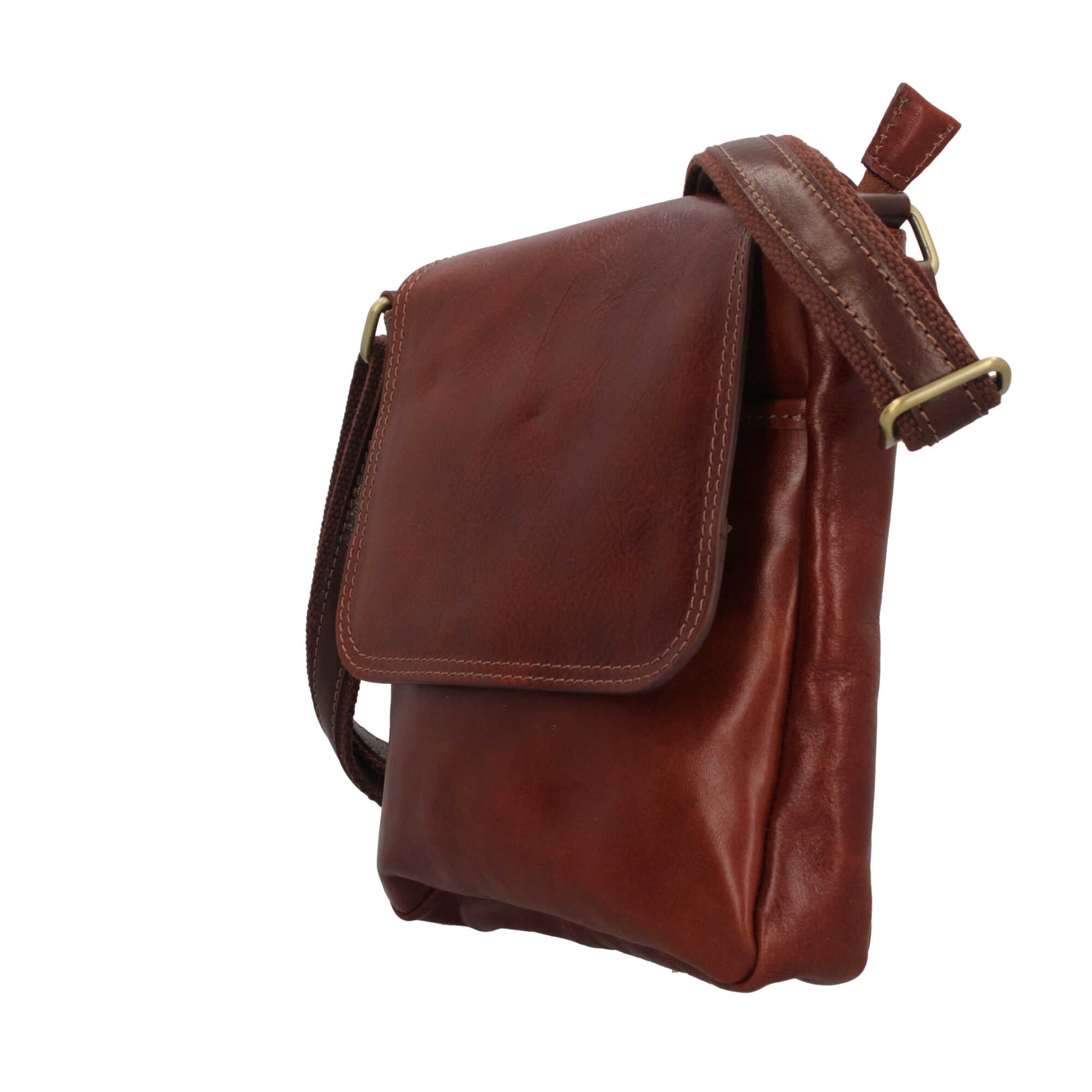 Borsa a tracolla in vera pelle artigianale Made in Italy