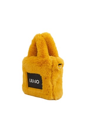 Liu Jo Mini Bag Morbida in Peluche da Donna Arancione TU | Giò Fashion