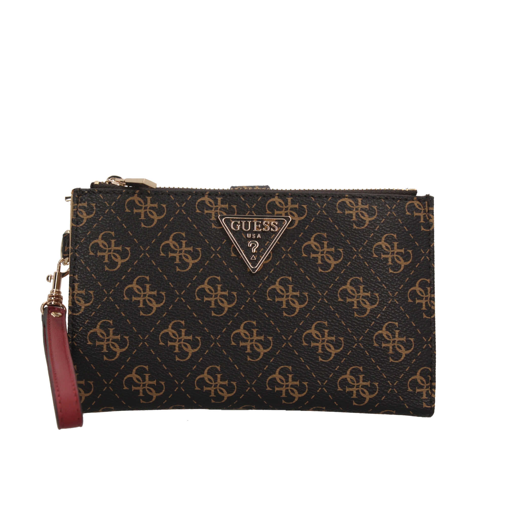 Portafoglio guess con chiusura zip Nero TU | Giò Fashion