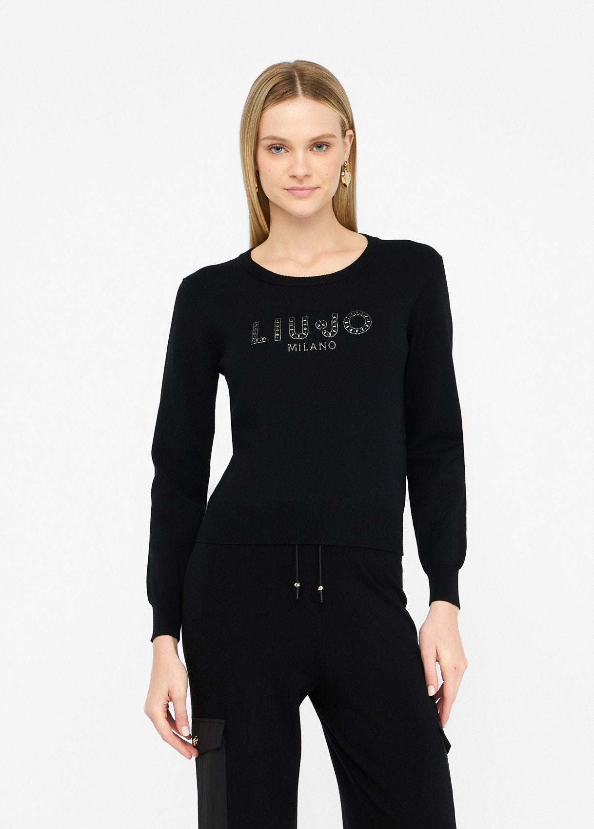 Maglia Liu Jo con logo Milano Nero L | Giò Fashion