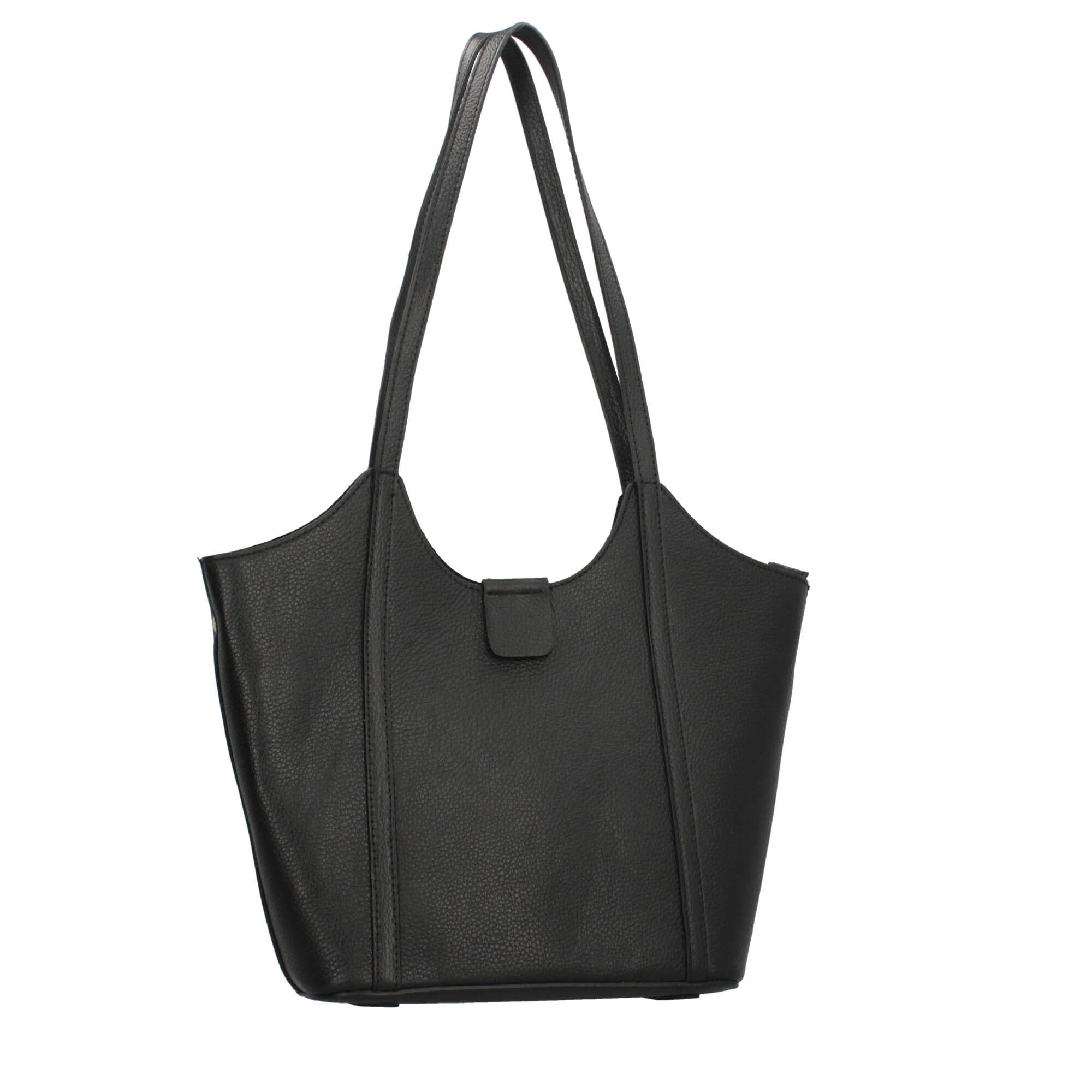 Borsa Made in Italy a spalla in vera pelle con linea affusolata