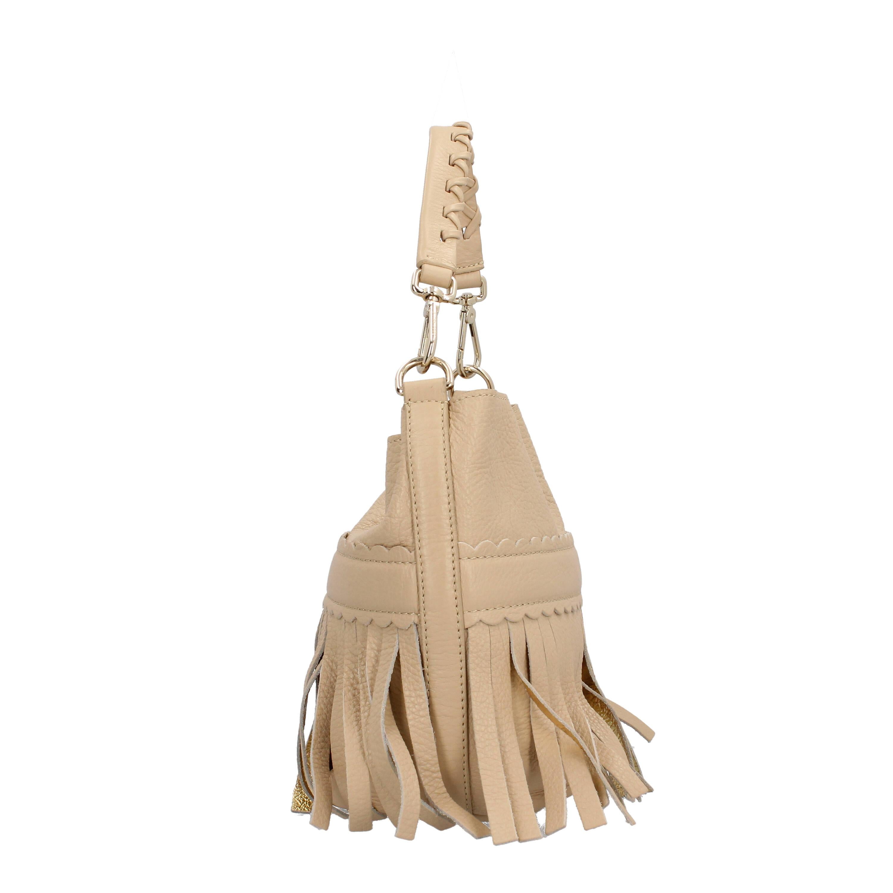 Borsa a mano in vera pelle