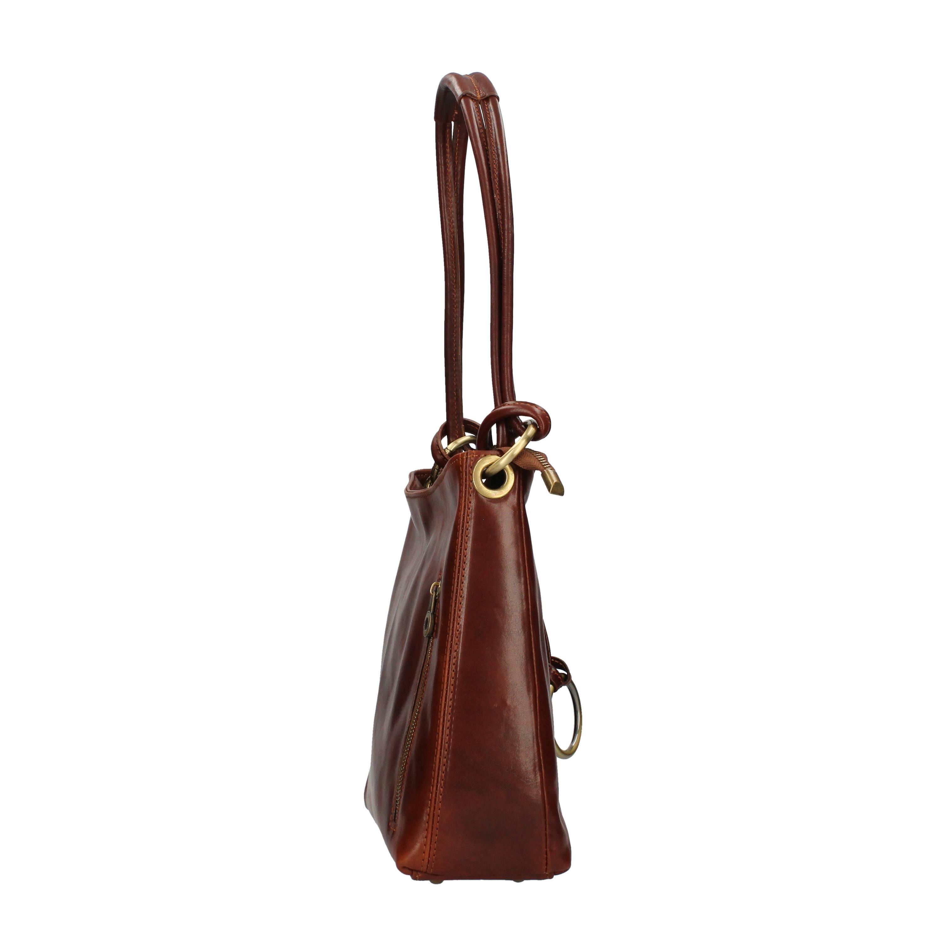 Borsa a spalla in vera pelle