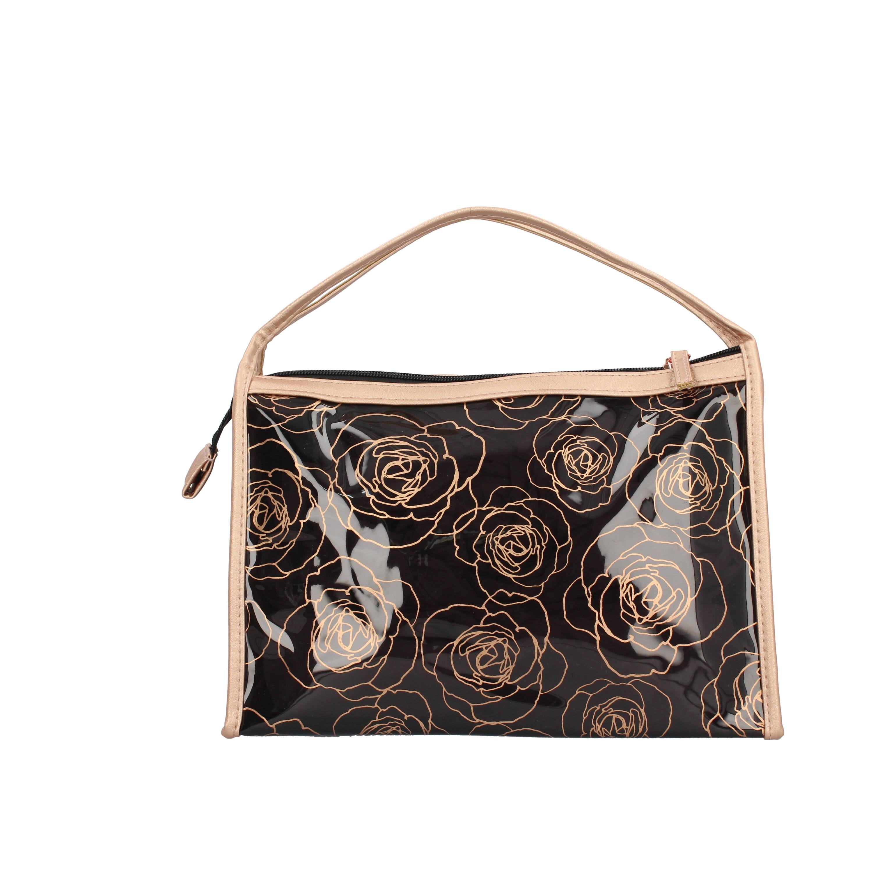 Camomilla Trousse rosegold nero 54044