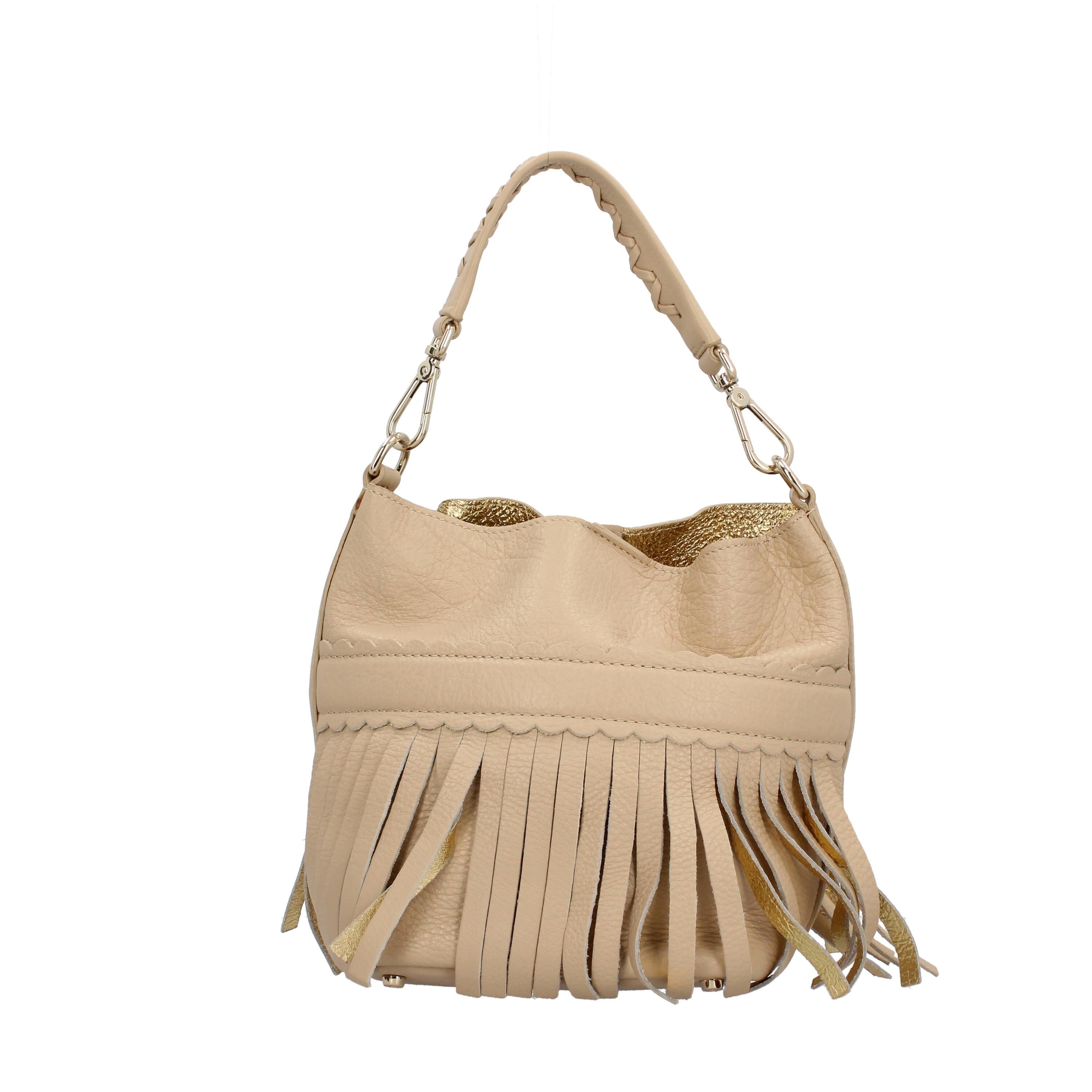 Borsa a mano in vera pelle