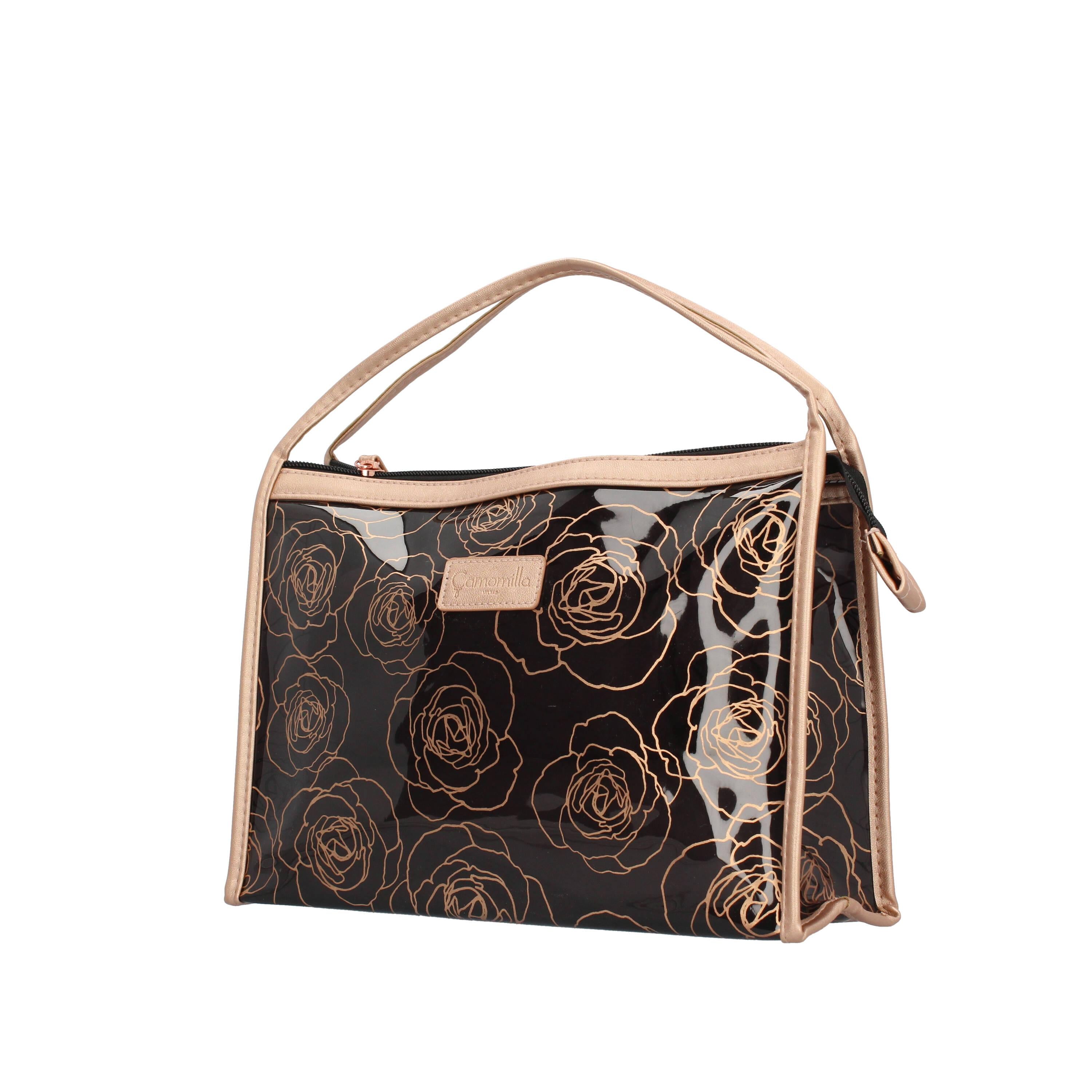 Camomilla Trousse rosegold nero 54044