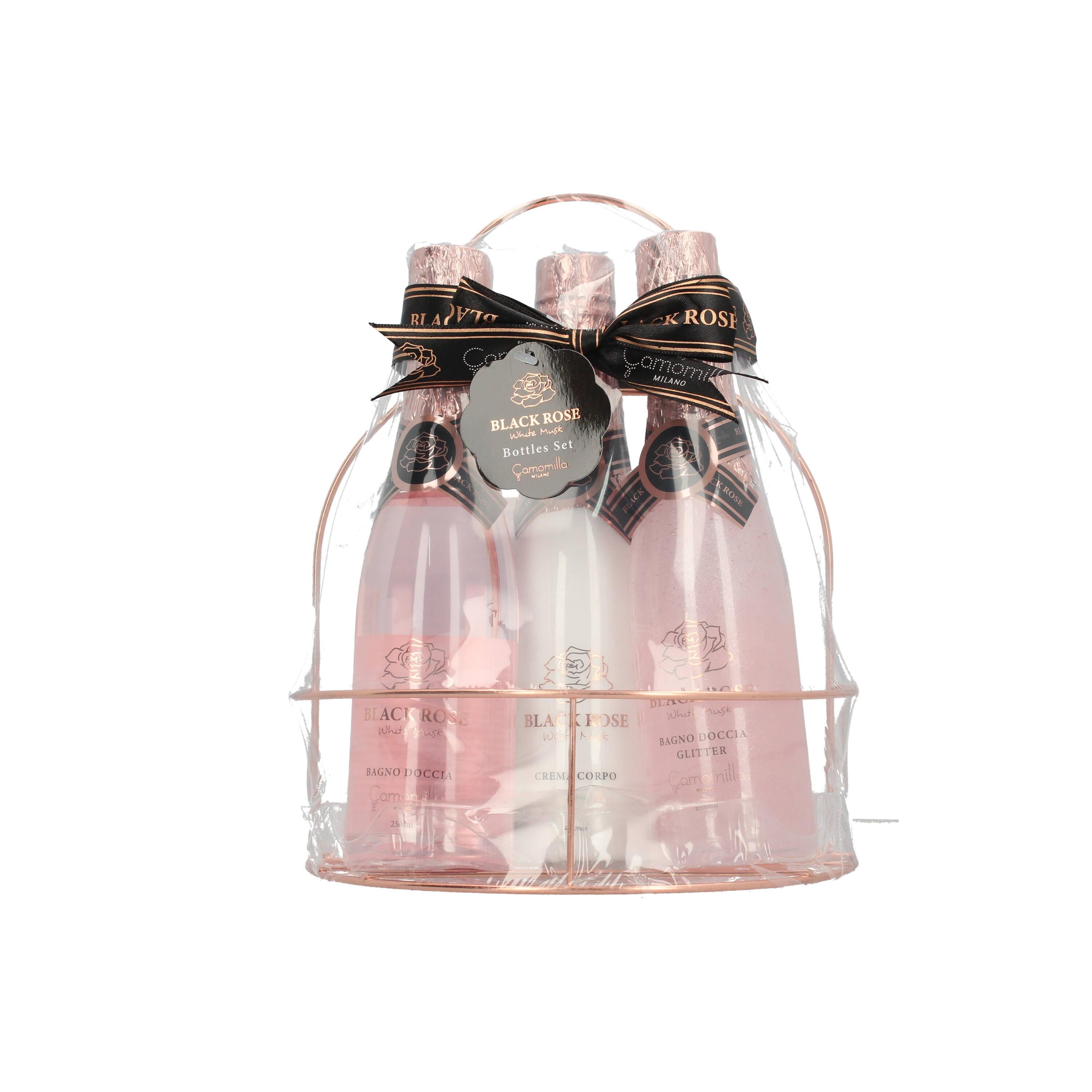 Set Bottiglie Camomilla black rose 57741