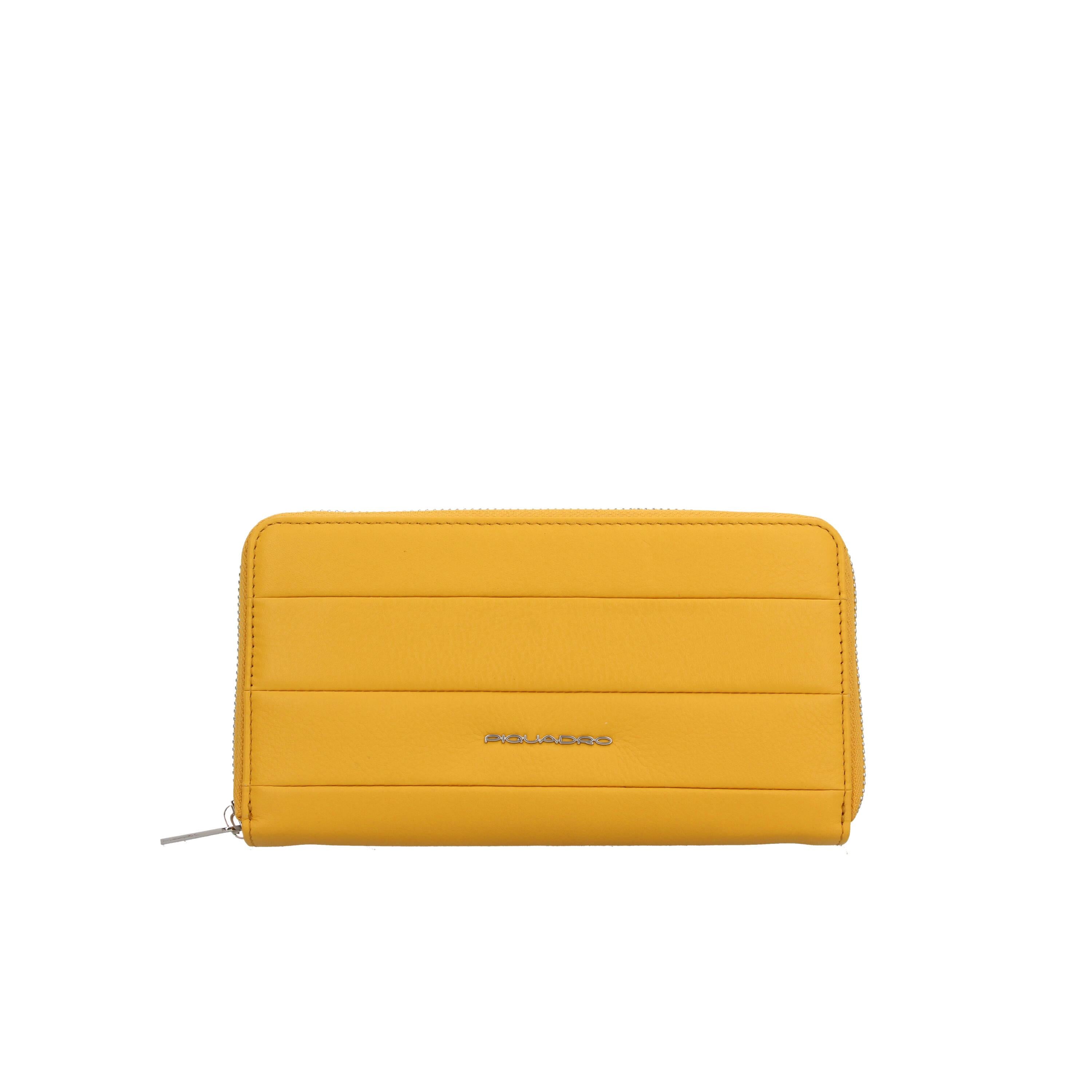 Portafoglio donna zip around in pelle grande