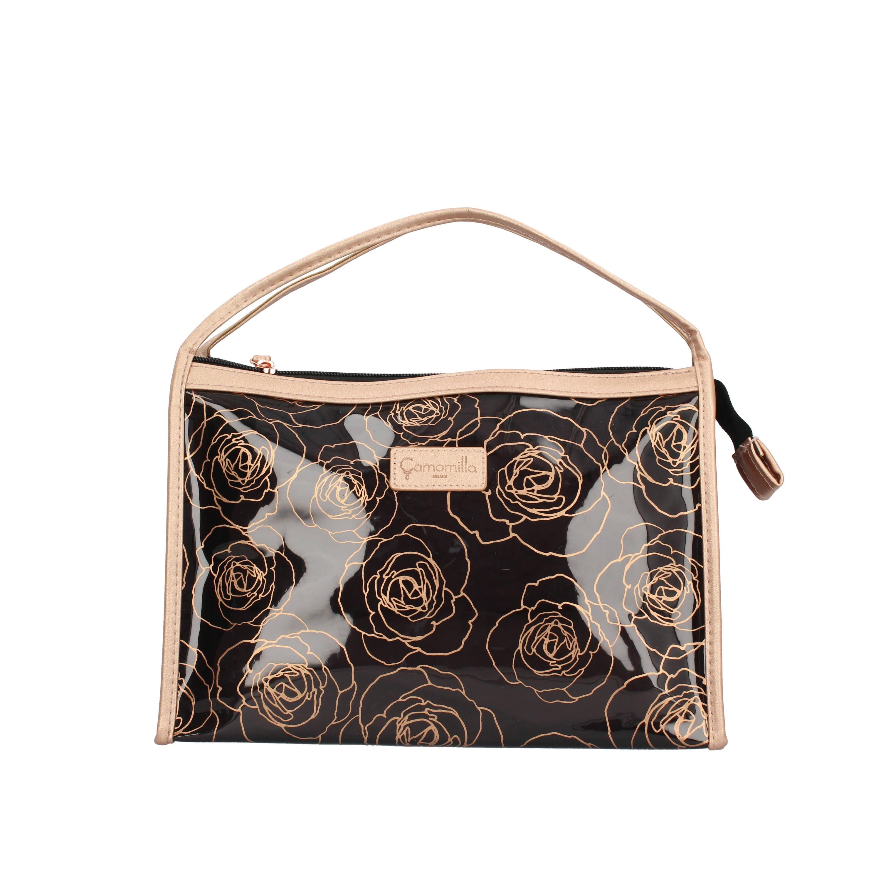 Camomilla Trousse rosegold nero 54044