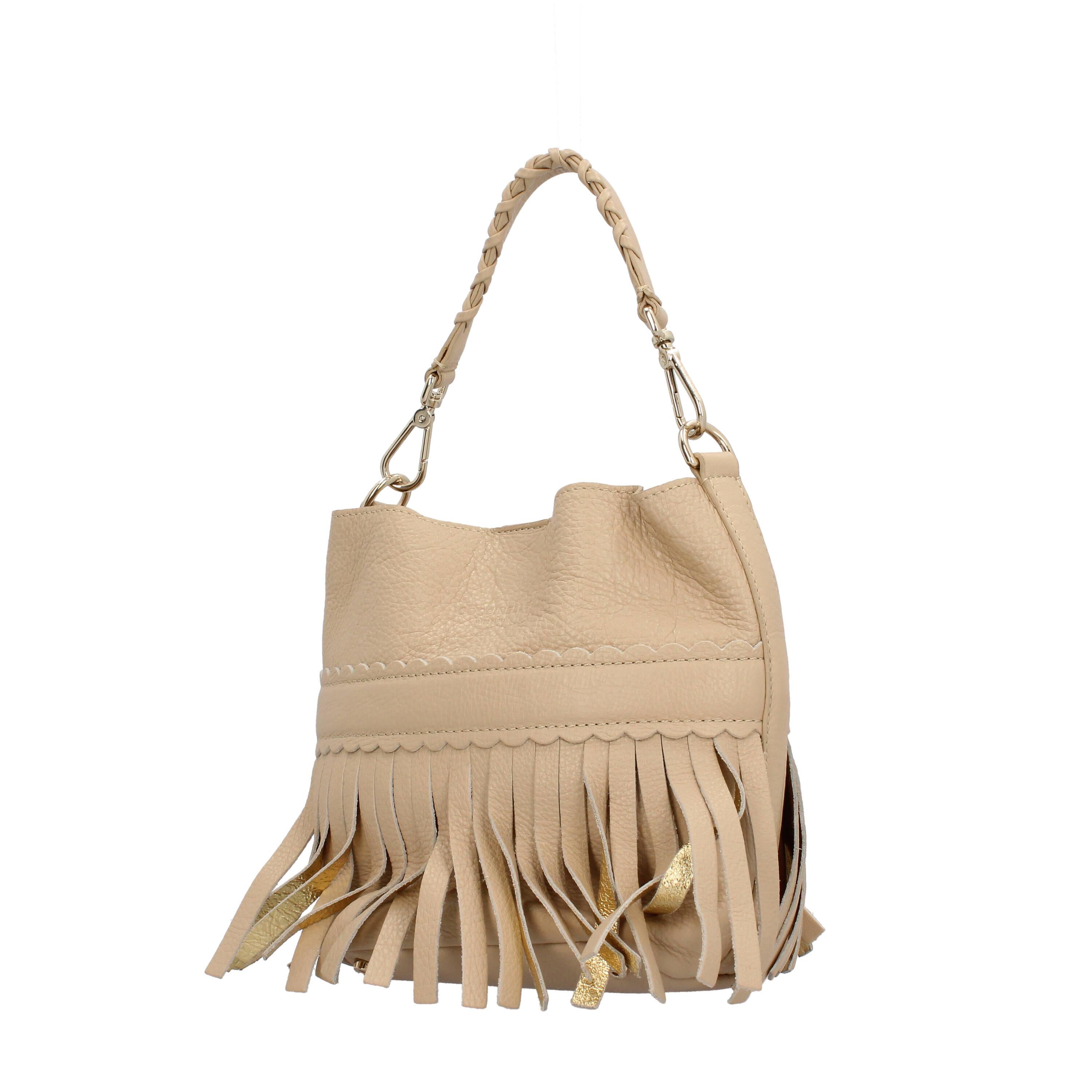 Borsa a mano in vera pelle