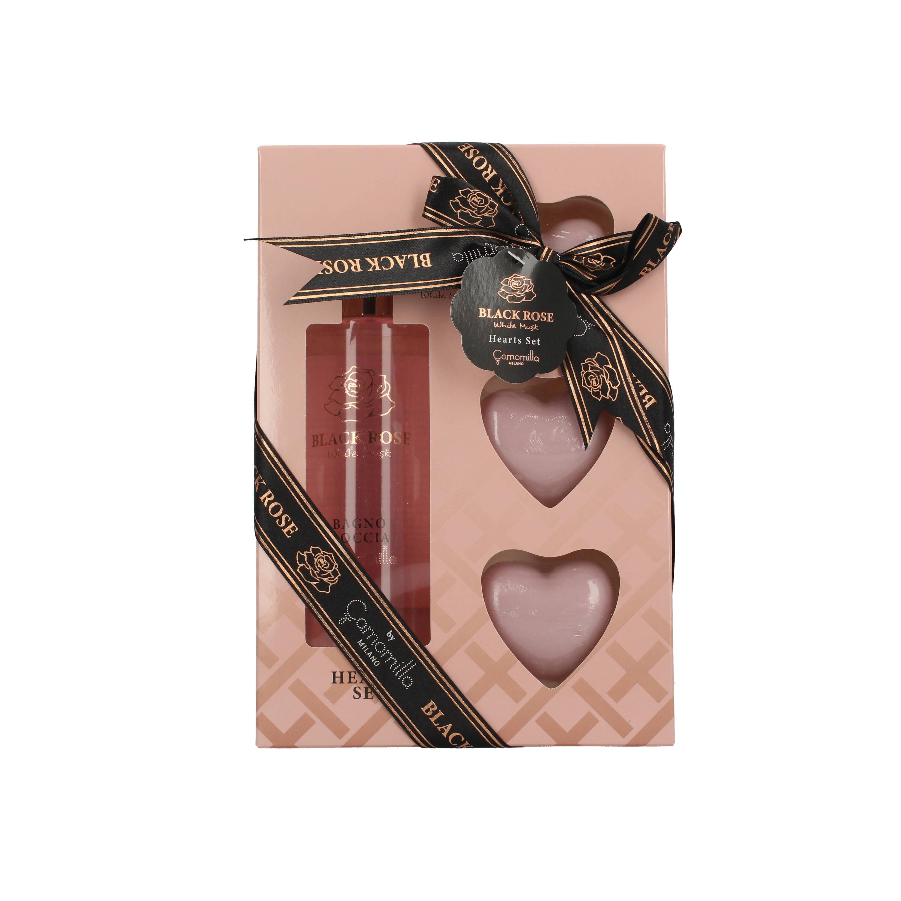 Set Cuori Camomilla black rose 57738