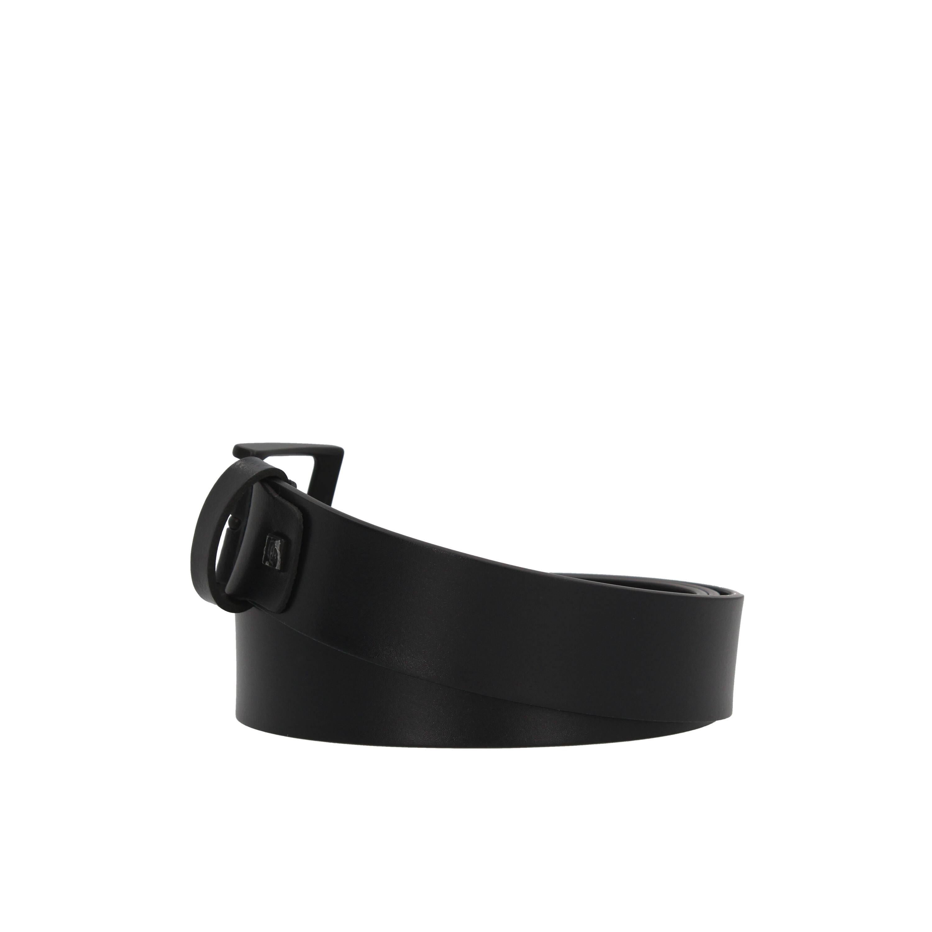Cintura in pelle con ardiglione