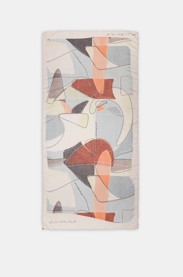 Stola foulard Anekke donna grande leggera accessorio elegante AZZURRO TU | Giò Fashion
