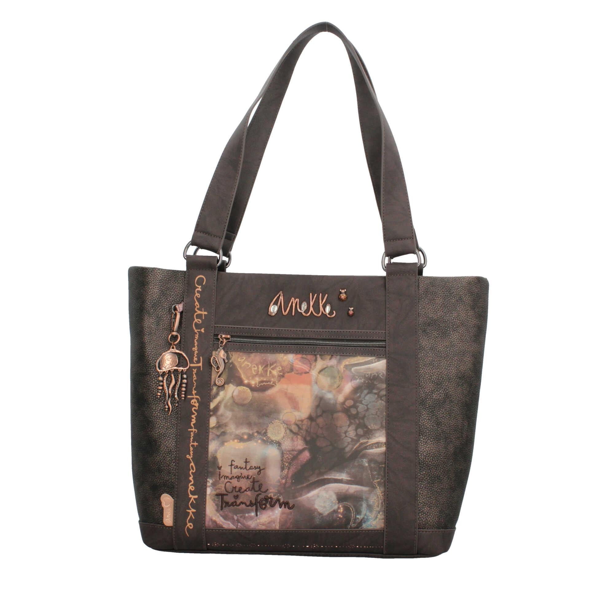 Borsa Shopper Anekke con Dettagli Artistici