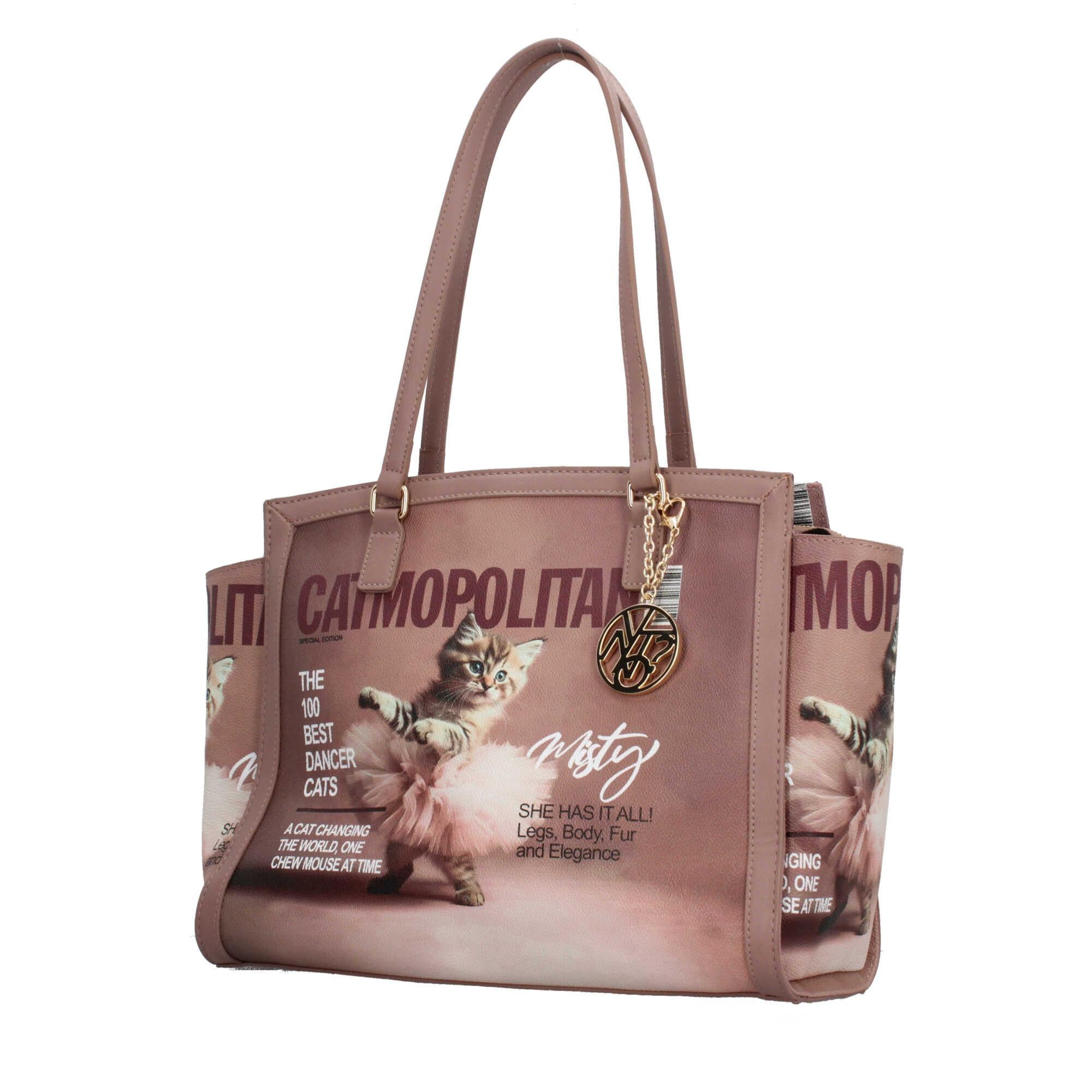 Borsa shopping YNot con grafica creativa e pendente