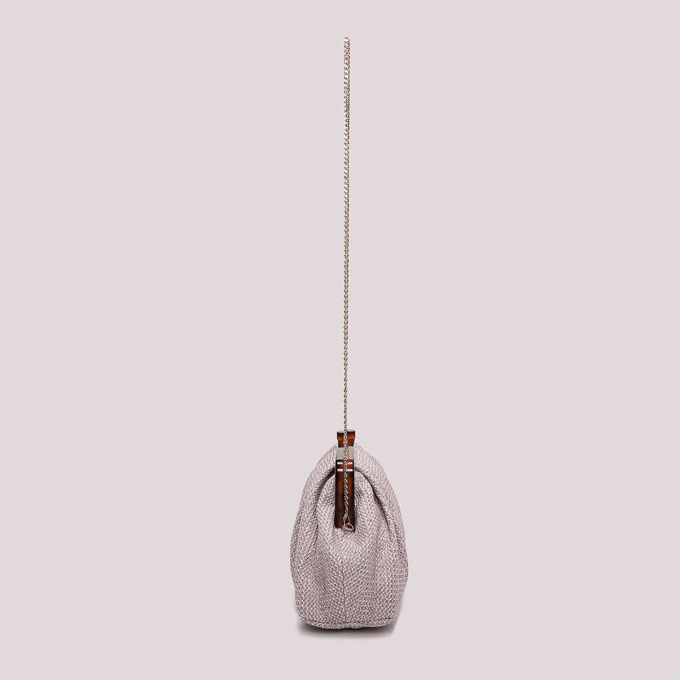 Borsa a Mano Mimi Mua Rafia Lilla TU | Giò Fashion