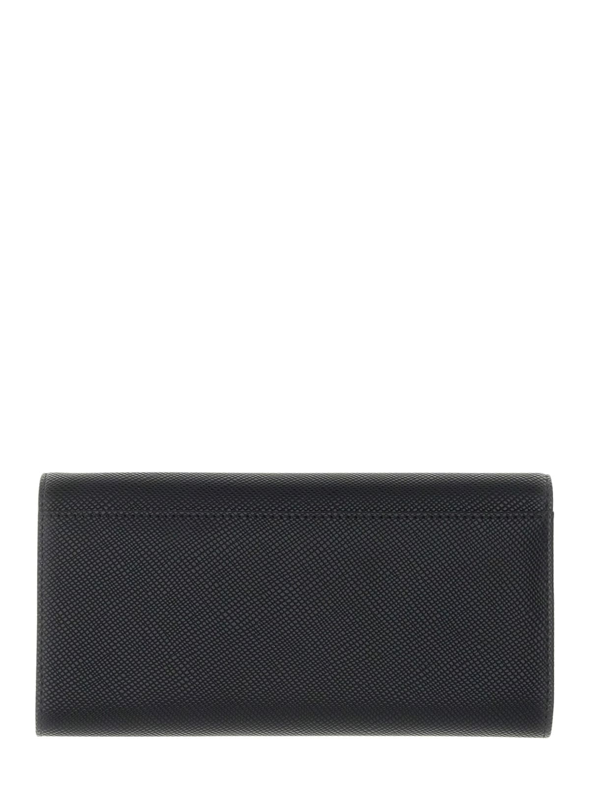 Portafoglio Guess donna grande con logo triangolo frontale