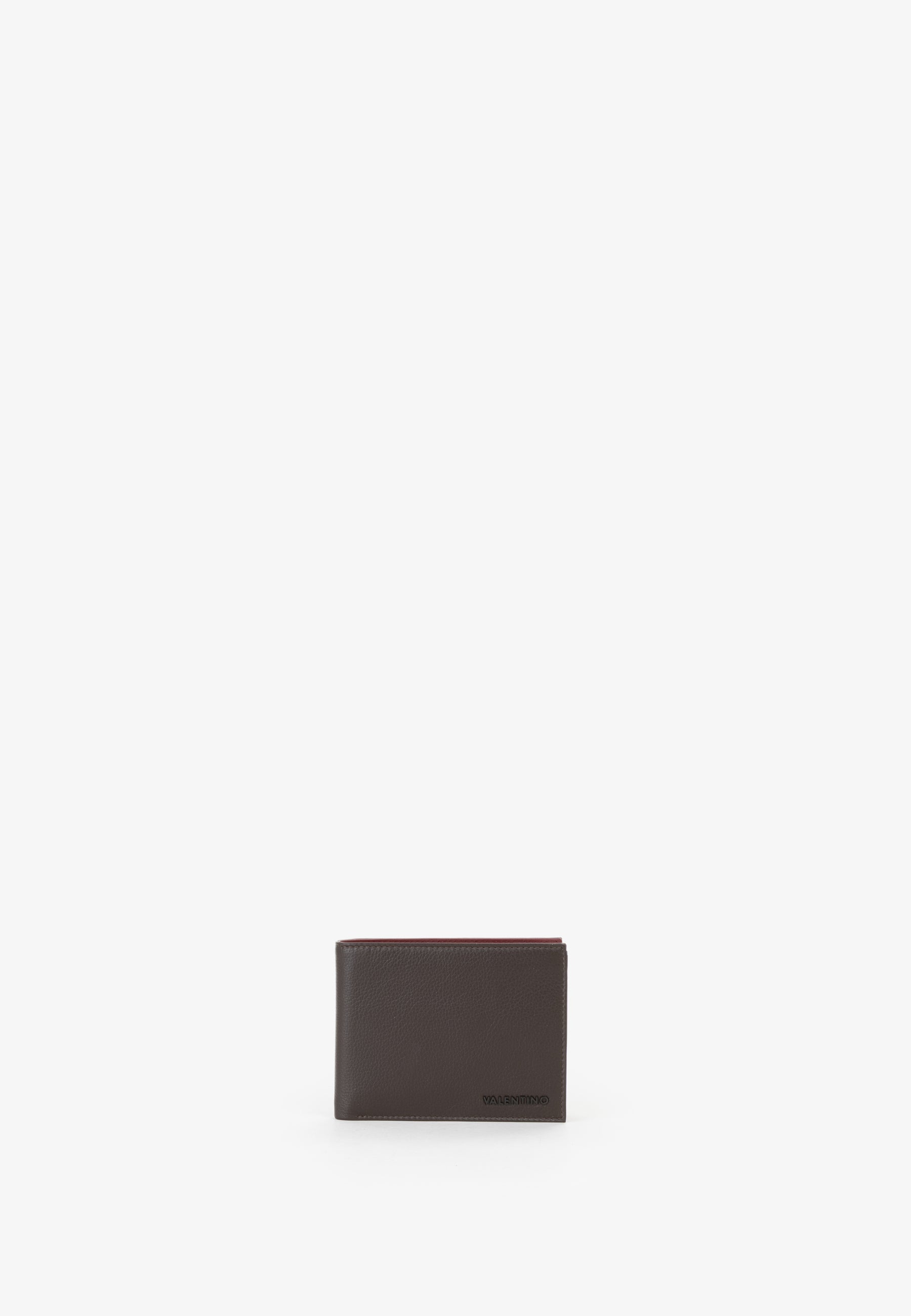 Portafoglio uomo Mario Valentino elegante compatto con logo discreto MORO-BORDO TU | Giò Fashion