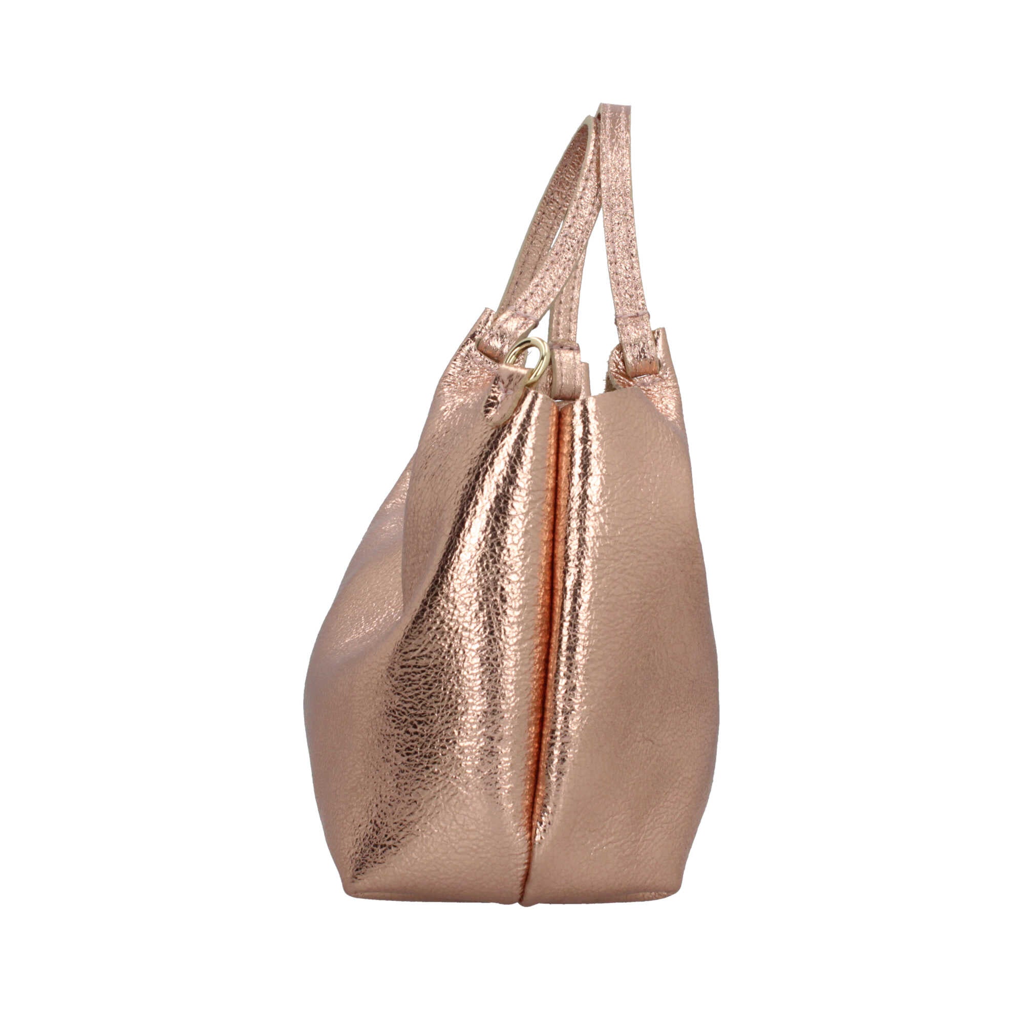 Borsa a mano in pelle martellata dal design versatile