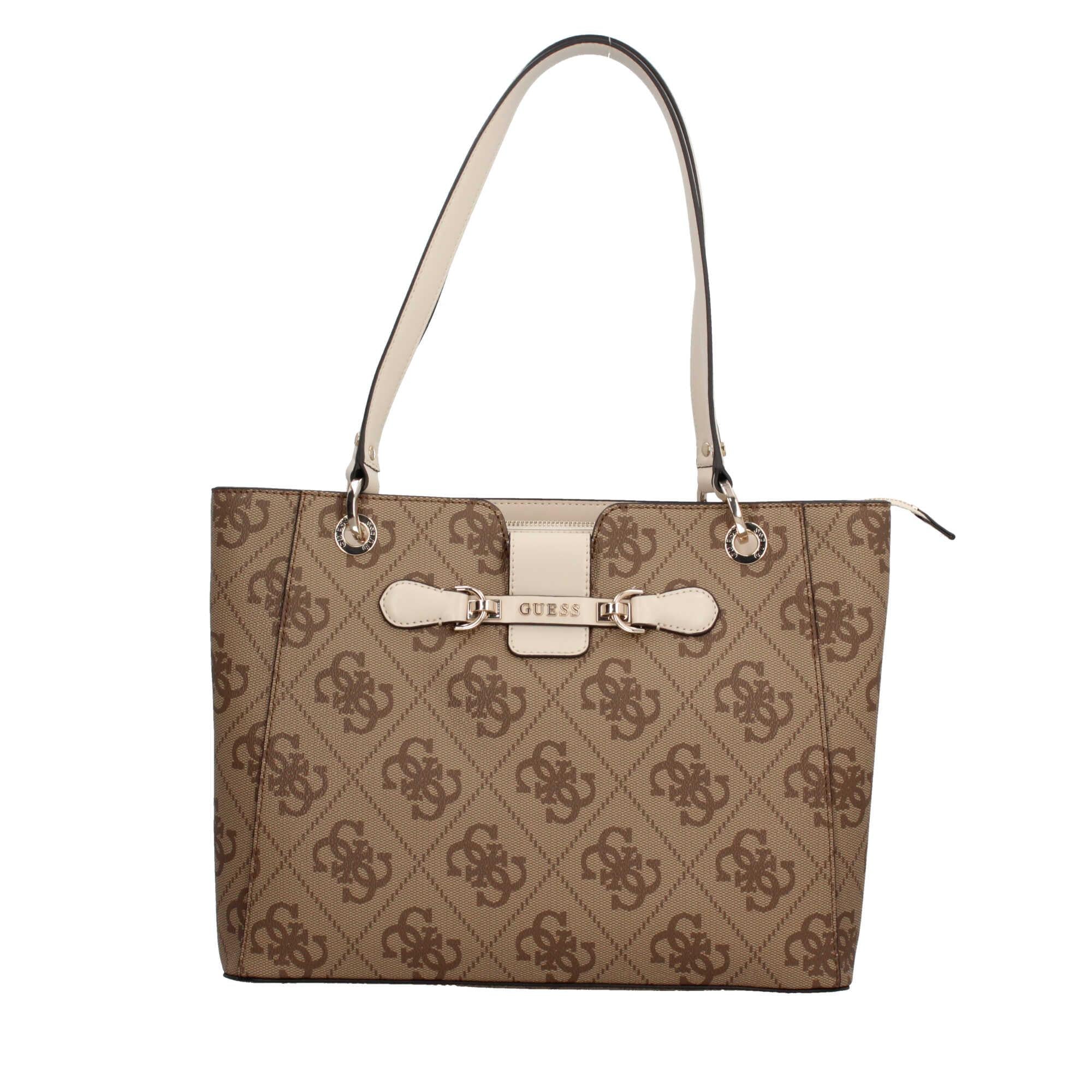 Borsa Shopping Guess Stile Iconico con Monogramma All-Over