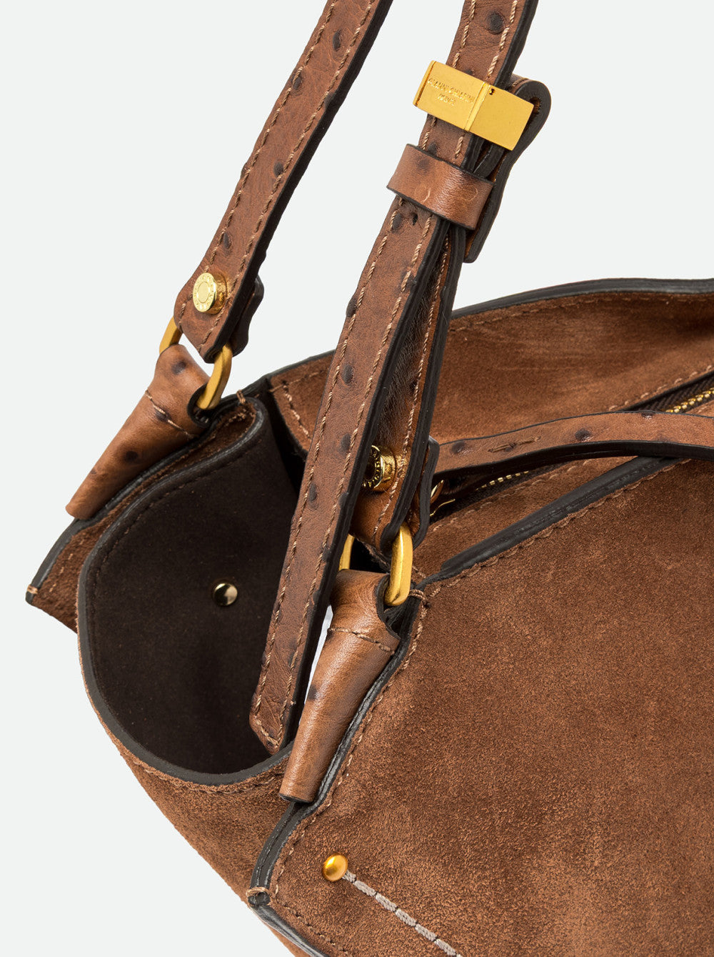 Gianni Chiarini Bloom Shopper Media in Pelle Scamosciata