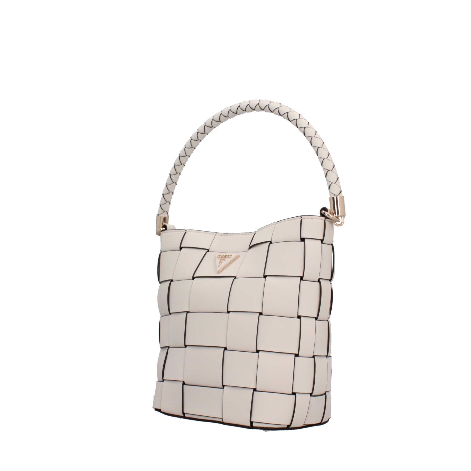 Borsa a tracolla intrecciata Guess Beige TU | Giò Fashion