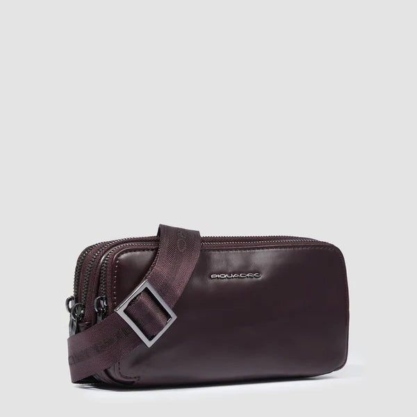 Astuccio Piquadro con Tre Scomparti e Polsiera Removibile MOGANO TU | Giò Fashion