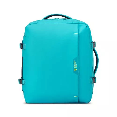 Roncato zaino da viaggio compatto con apertura totale e doppia portabilità Turchese TU | Giò Fashion