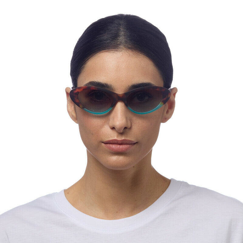 OKKIA Lina Occhiali da Sole Donna Small Cat Eye con Lenti Sfumate e Protezione UV400