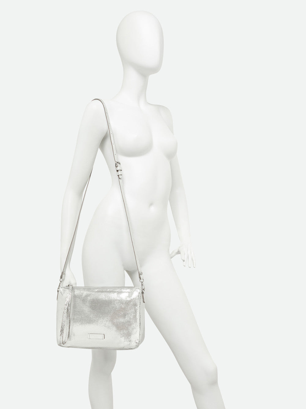 Gianni Chiarini Nora Pouch Borsa a Spalla in Pelle Metallizzata