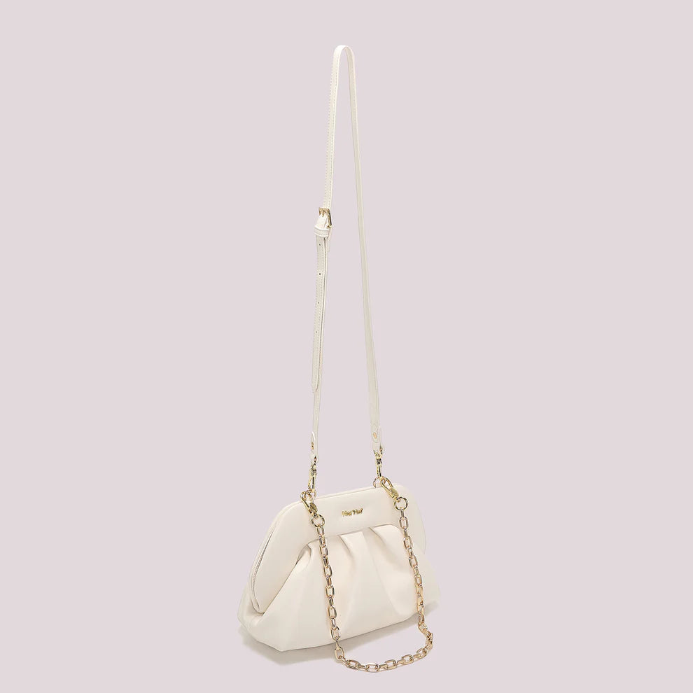 Borsa a Tracolla Donna Mimi Mua con Catena Design Morbido Elegante PANNA TU | Giò Fashion