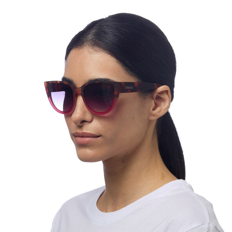 OKKIA Silvia Occhiali da Sole Donna Cat Eye Oversize con Protezione UV400