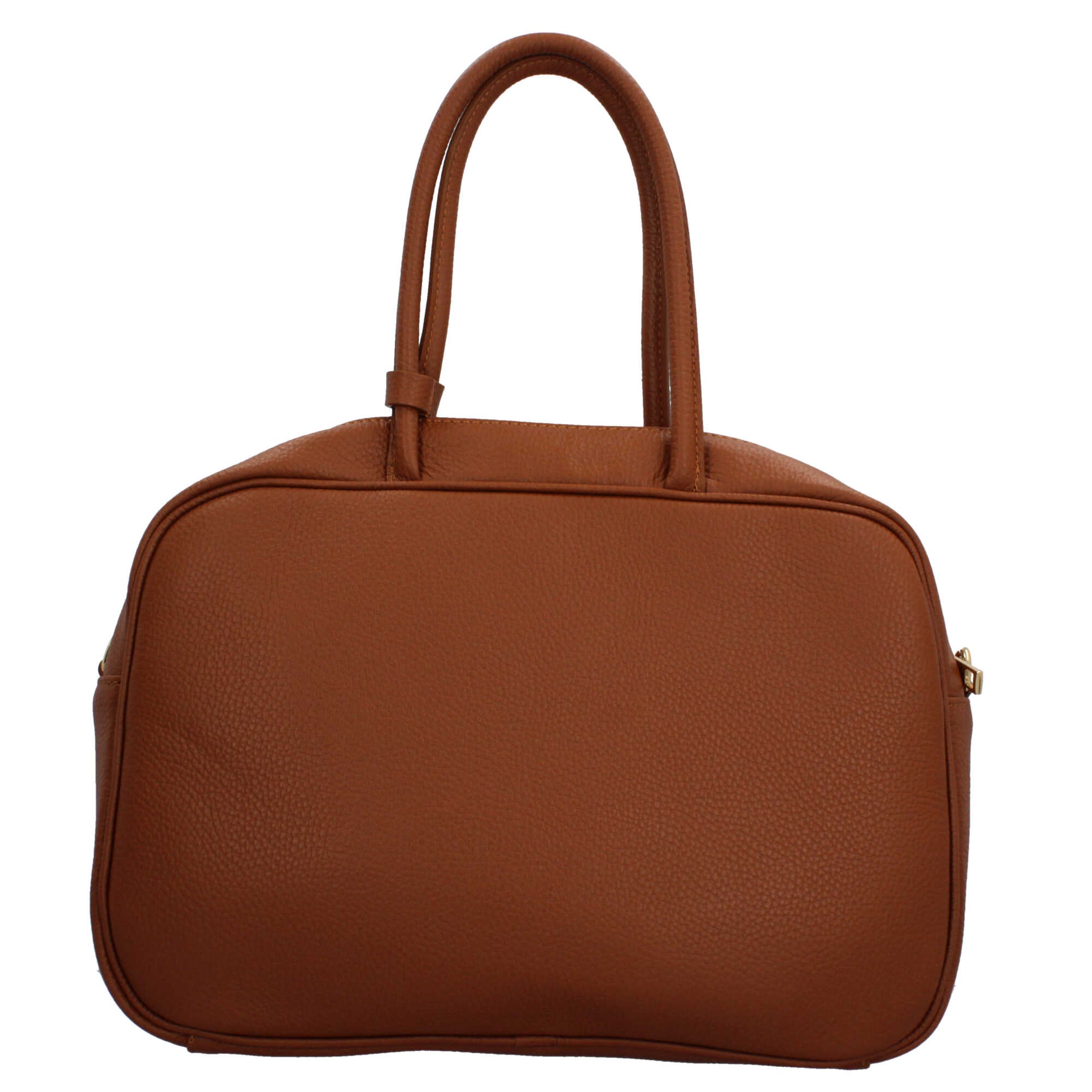 Borsa a mano Made in Italy in pelle martellata con doppio manico e tracolla CUOIO TU | Giò Fashion