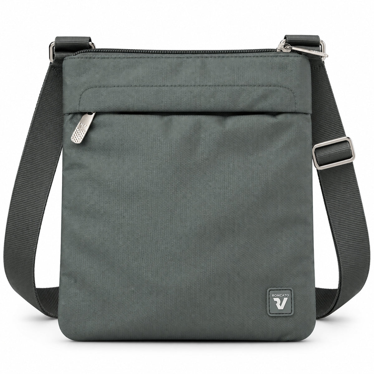 Borsello a tracolla con tasche zip e tracolla regolabile