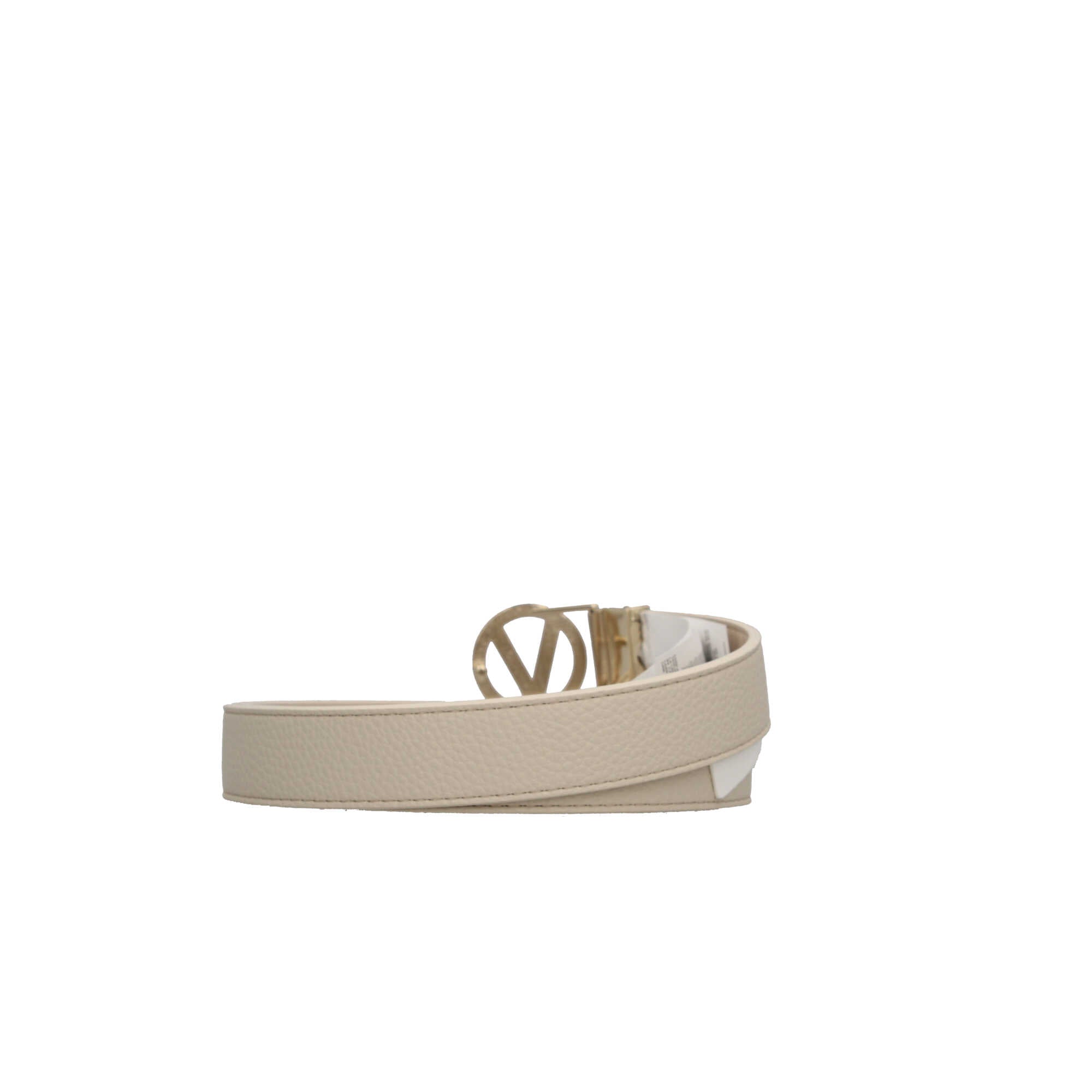 Cintura Valentino da Donna con Fibbia Logo in Metallo Beige L | Giò Fashion